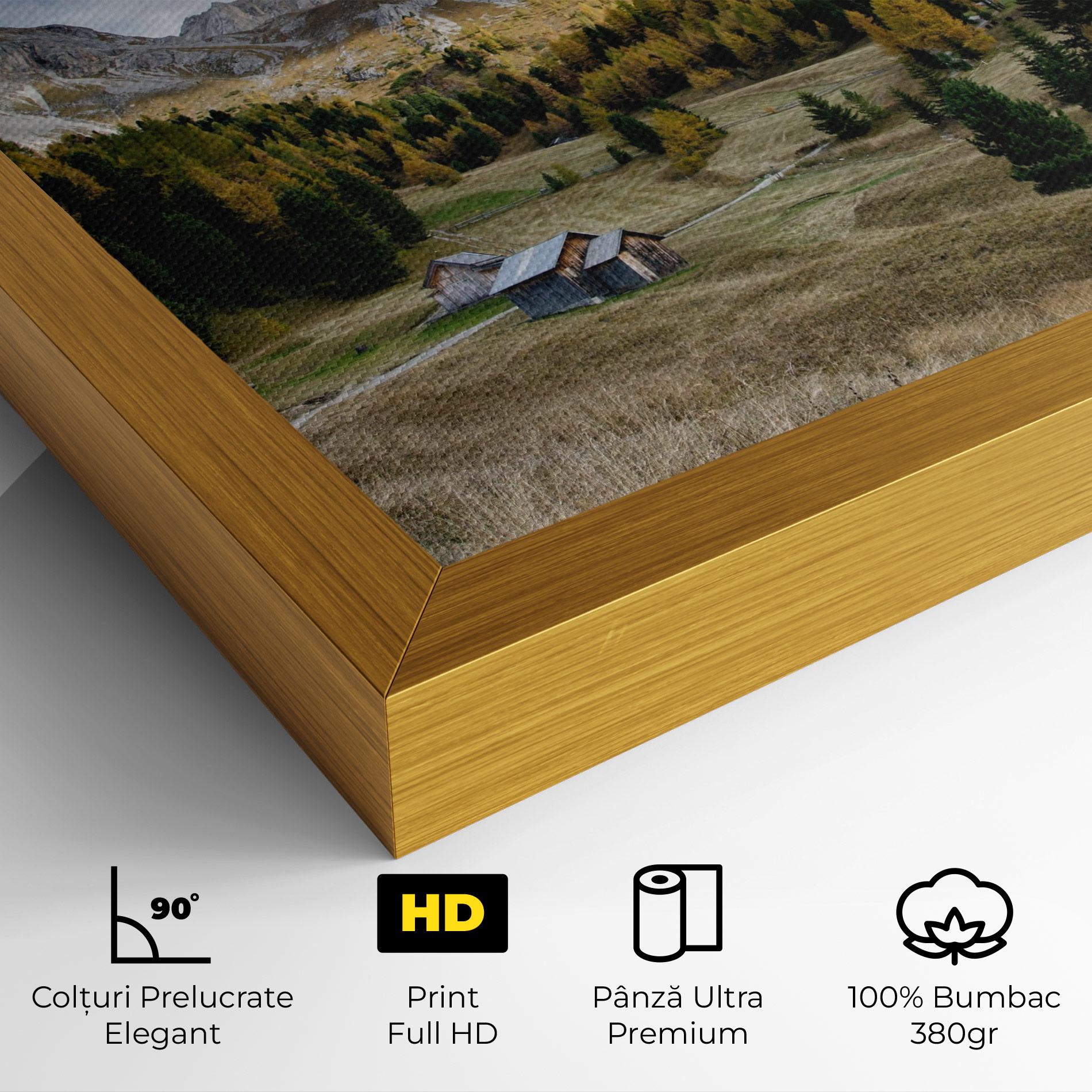 Tablou Canvas Cloudy Mountains View mockup 4