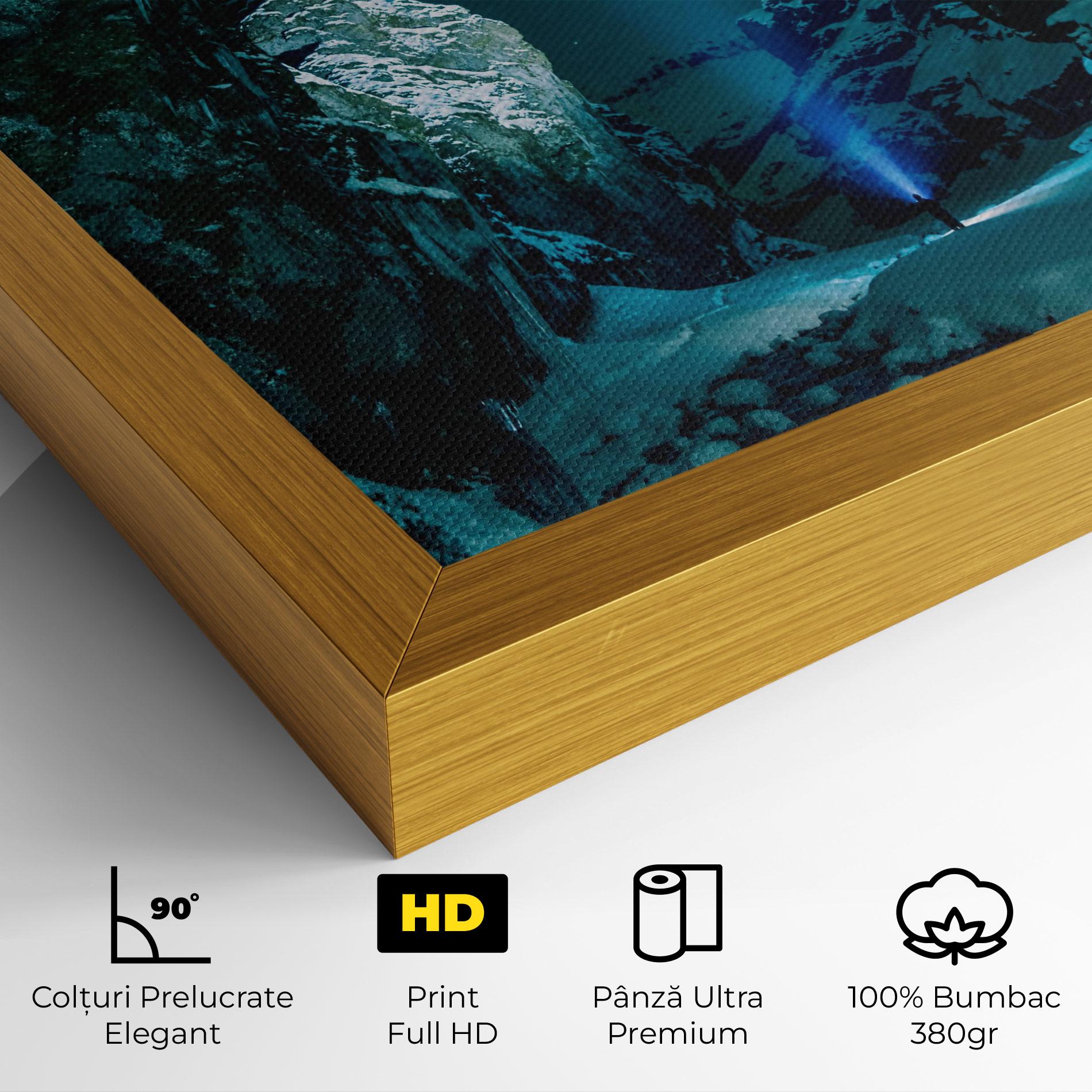 Tablou Canvas Green Light Mountain mockup 4