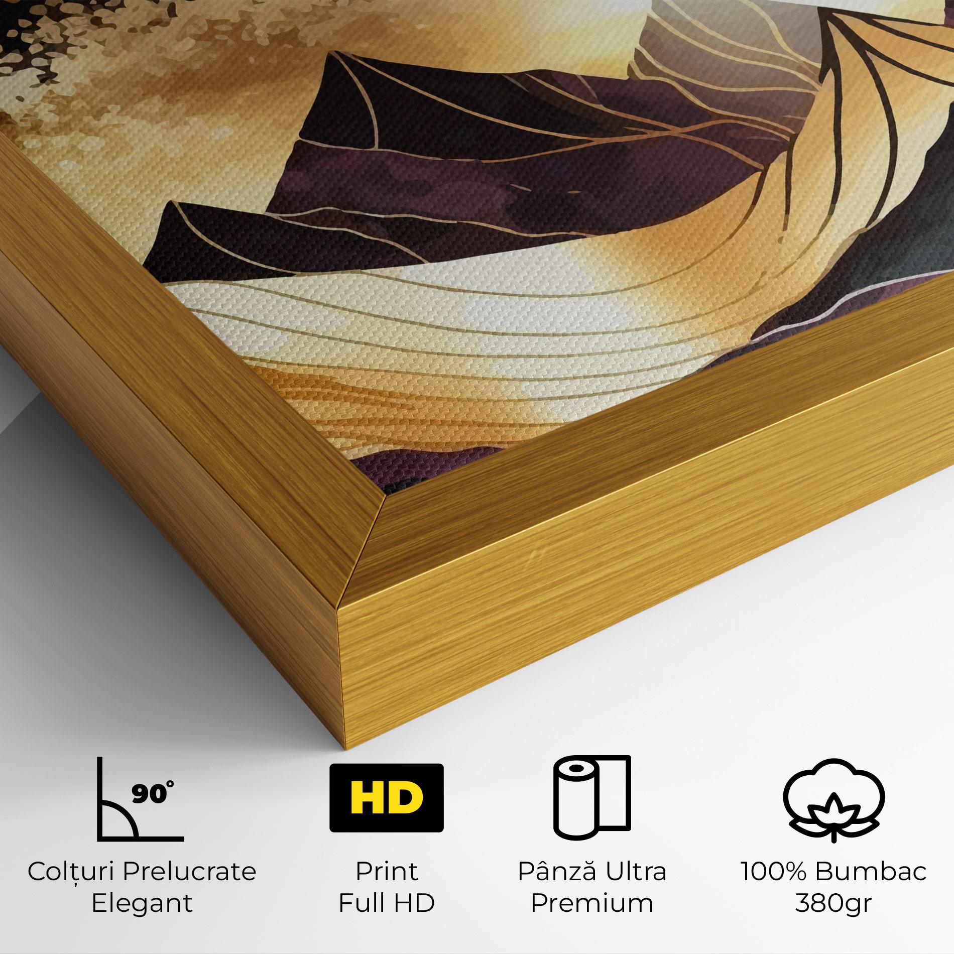 Tablou Canvas Purple Gold Mountain mockup 4