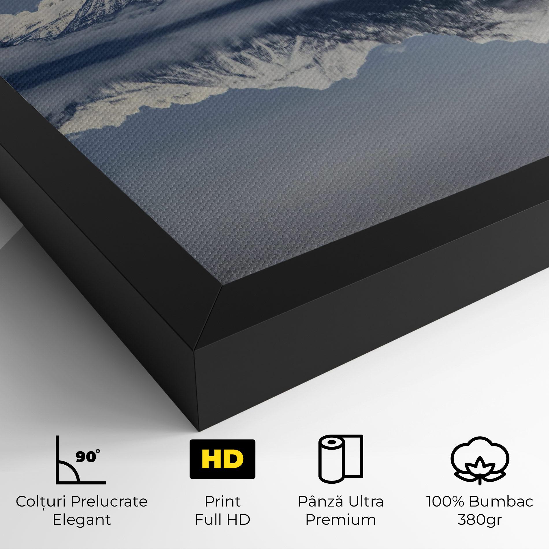 Tablou Canvas Beautiful Snowy Mountain mockup 4