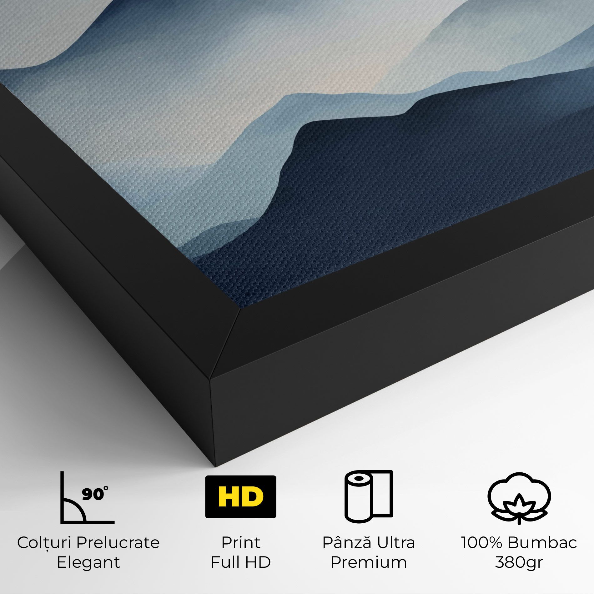 Blue Foggy Mountain mockup 4