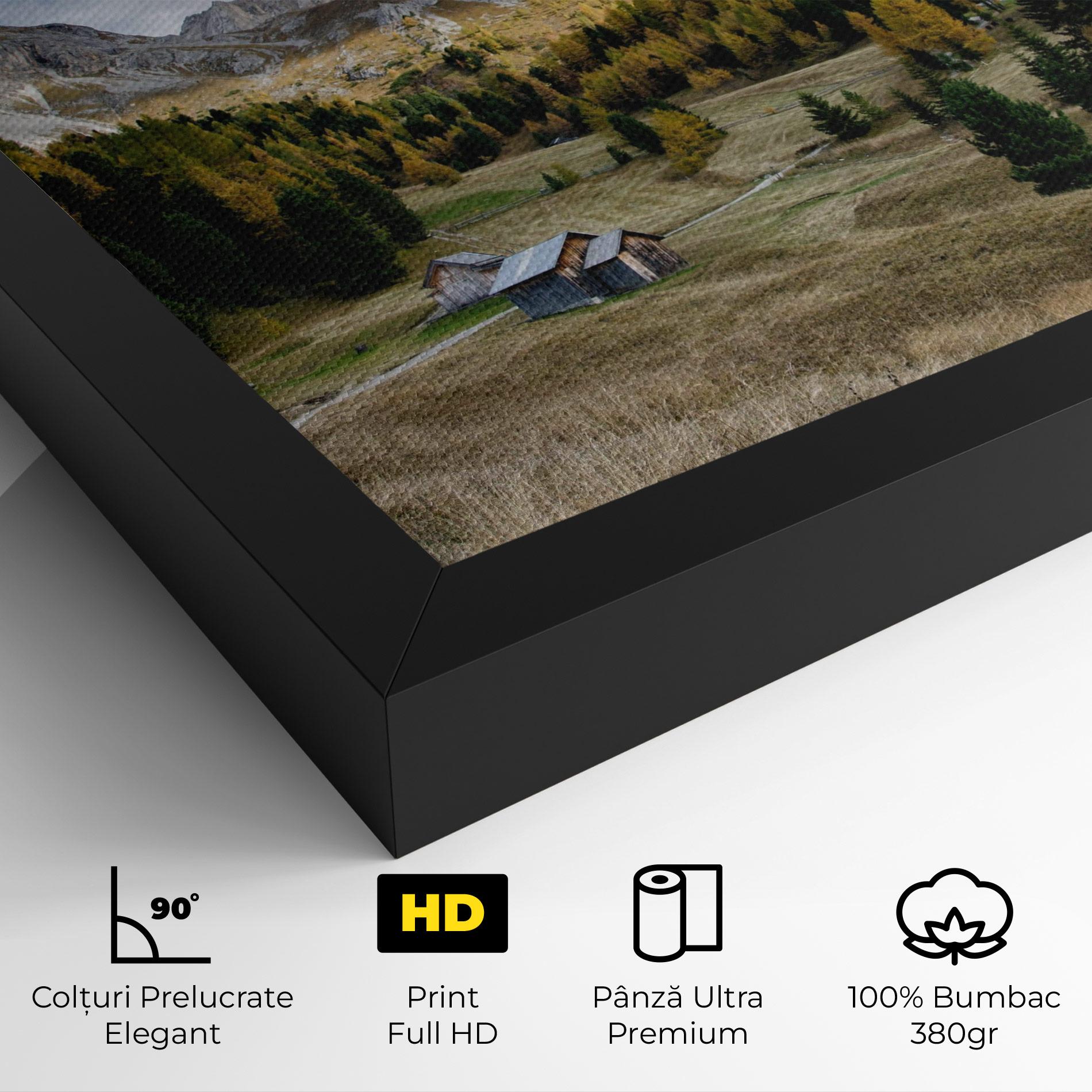 Tablou Canvas Cloudy Mountains View mockup 4