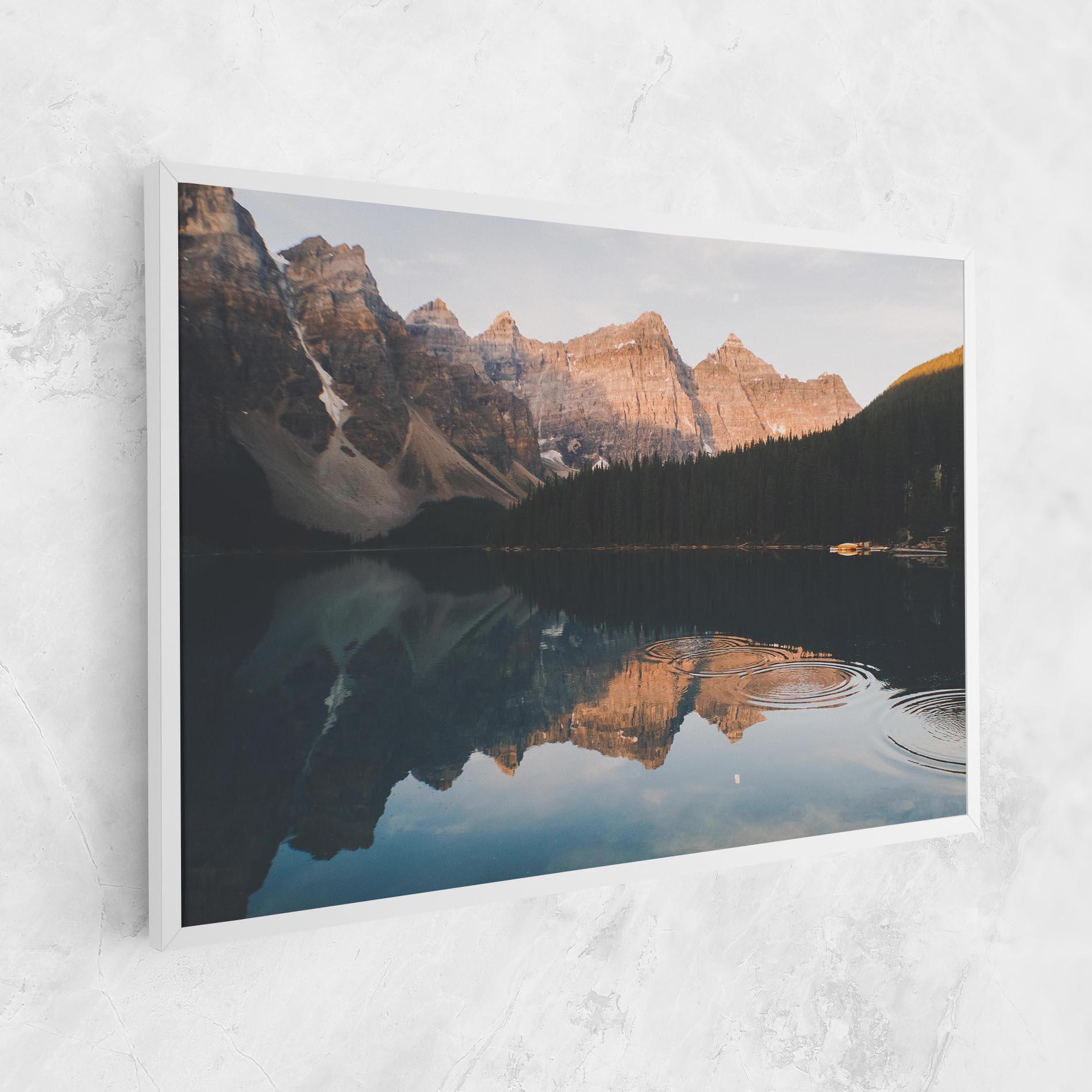Tablou Canvas Brown Mountain Lake mockup 1