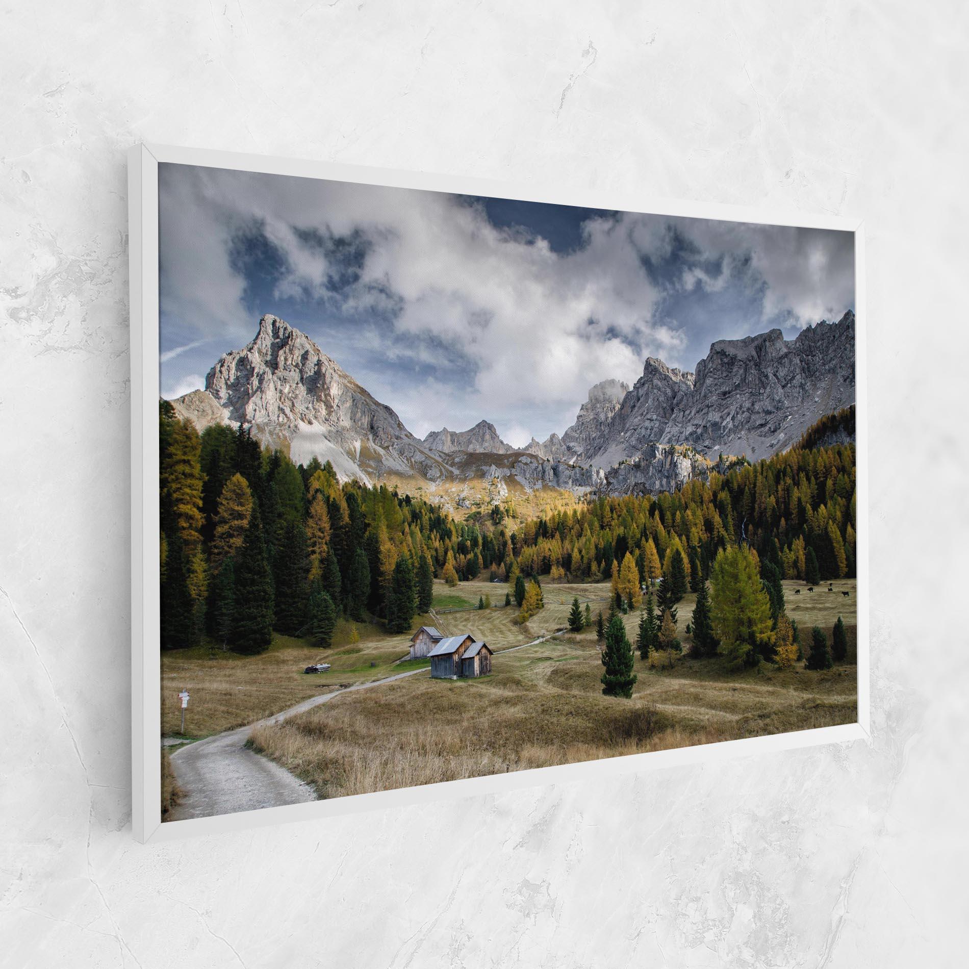 Tablou Canvas Cloudy Mountains View mockup 1