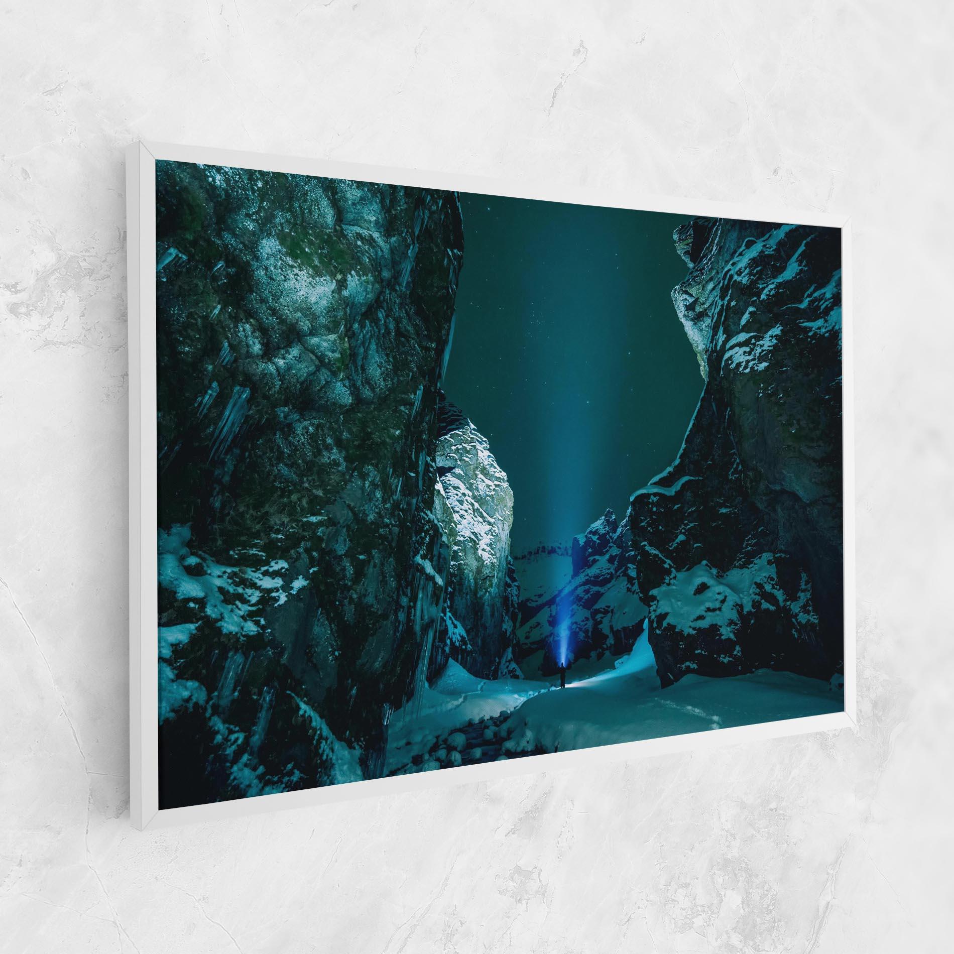 Tablou Canvas Green Light Mountain mockup 1