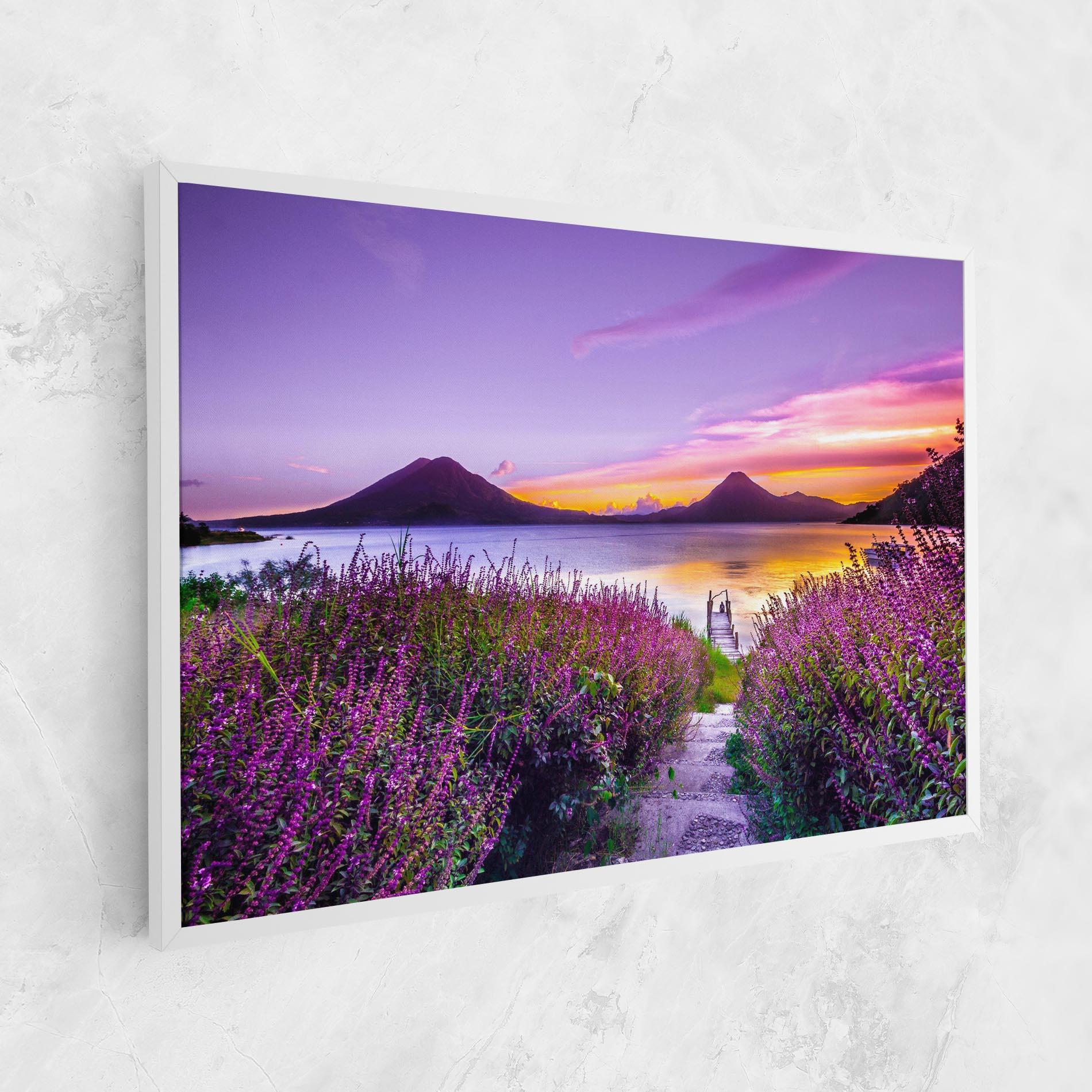 Tablou Canvas Purple Lake mockup 1