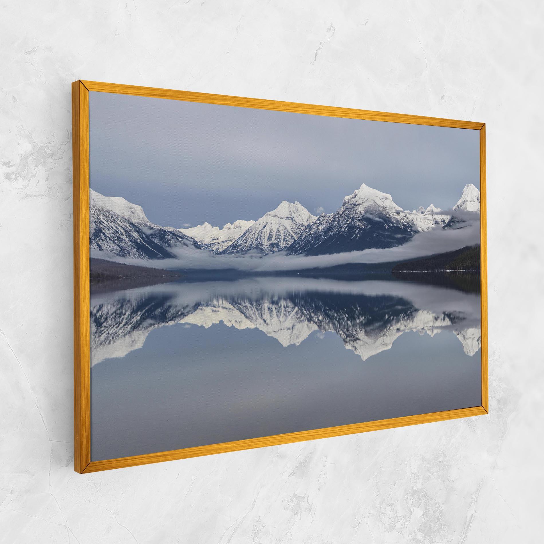 Tablou Canvas Beautiful Snowy Mountain mockup 1
