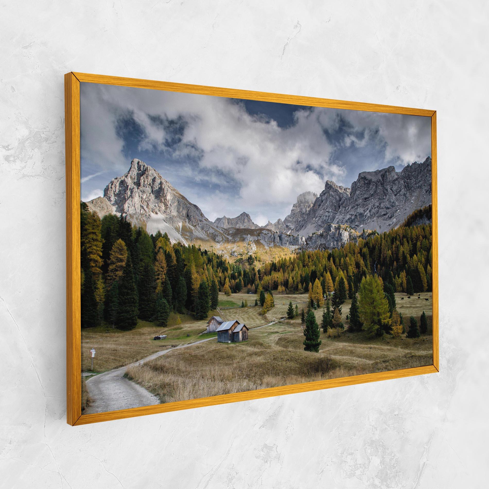 Tablou Canvas Cloudy Mountains View mockup 1