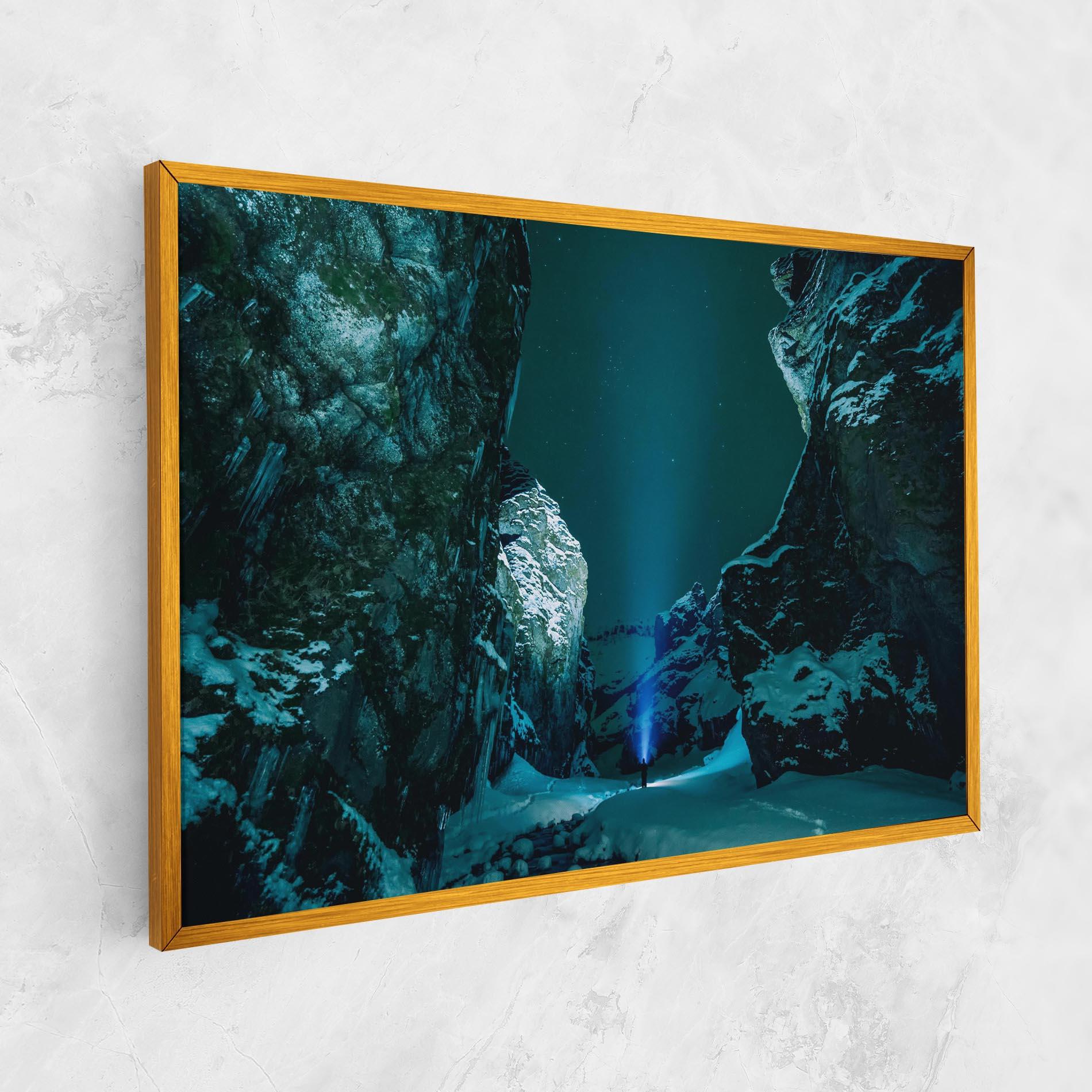 Tablou Canvas Green Light Mountain mockup 1