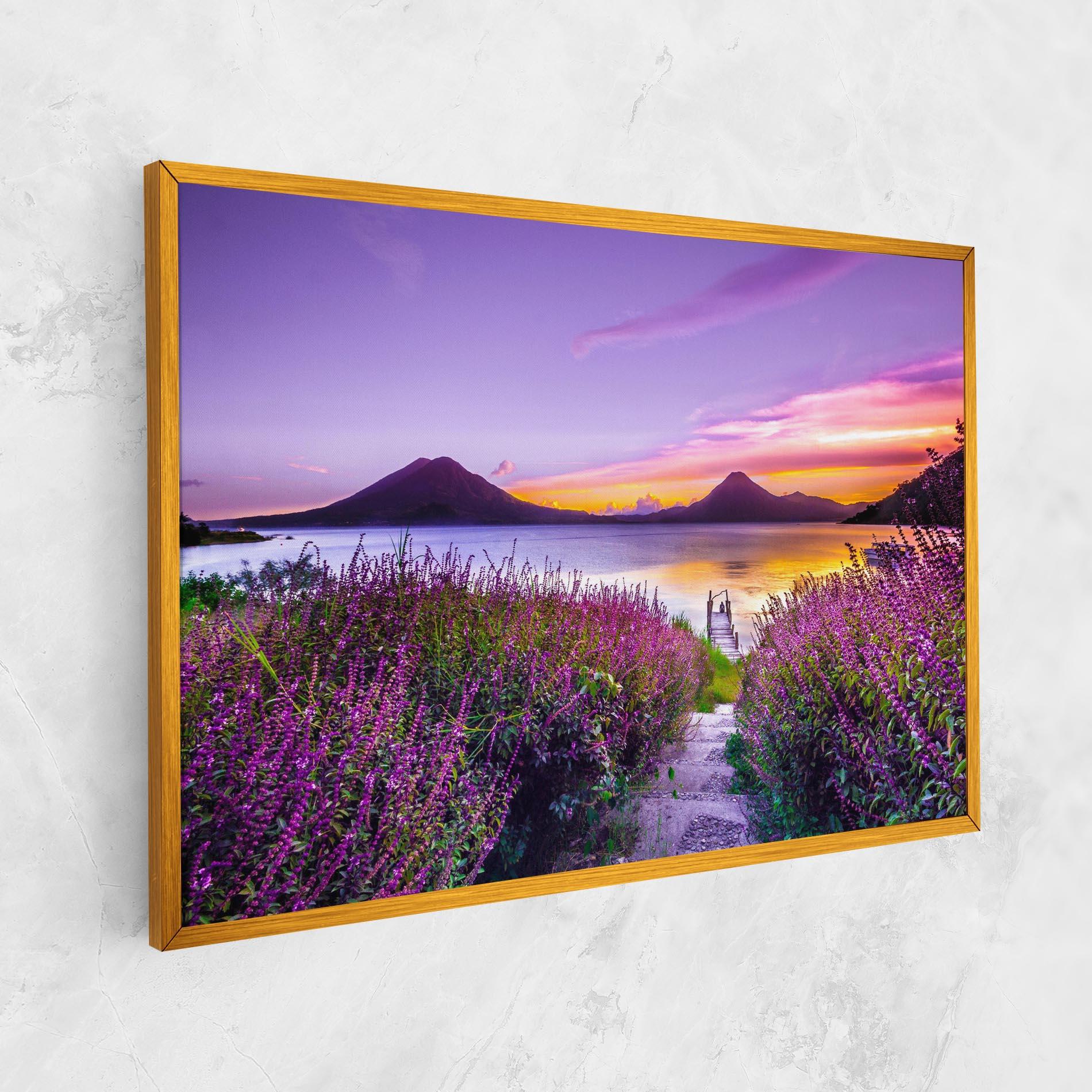 Tablou Canvas Purple Lake mockup 1