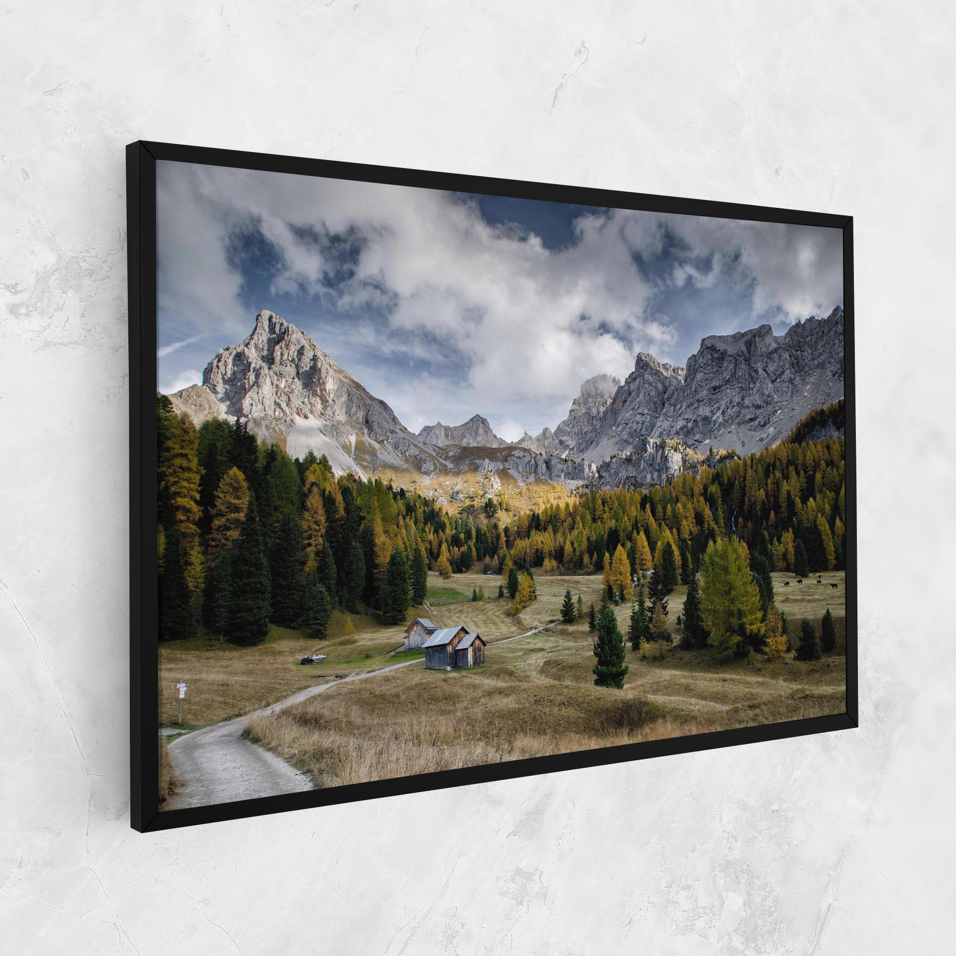 Tablou Canvas Cloudy Mountains View mockup 1