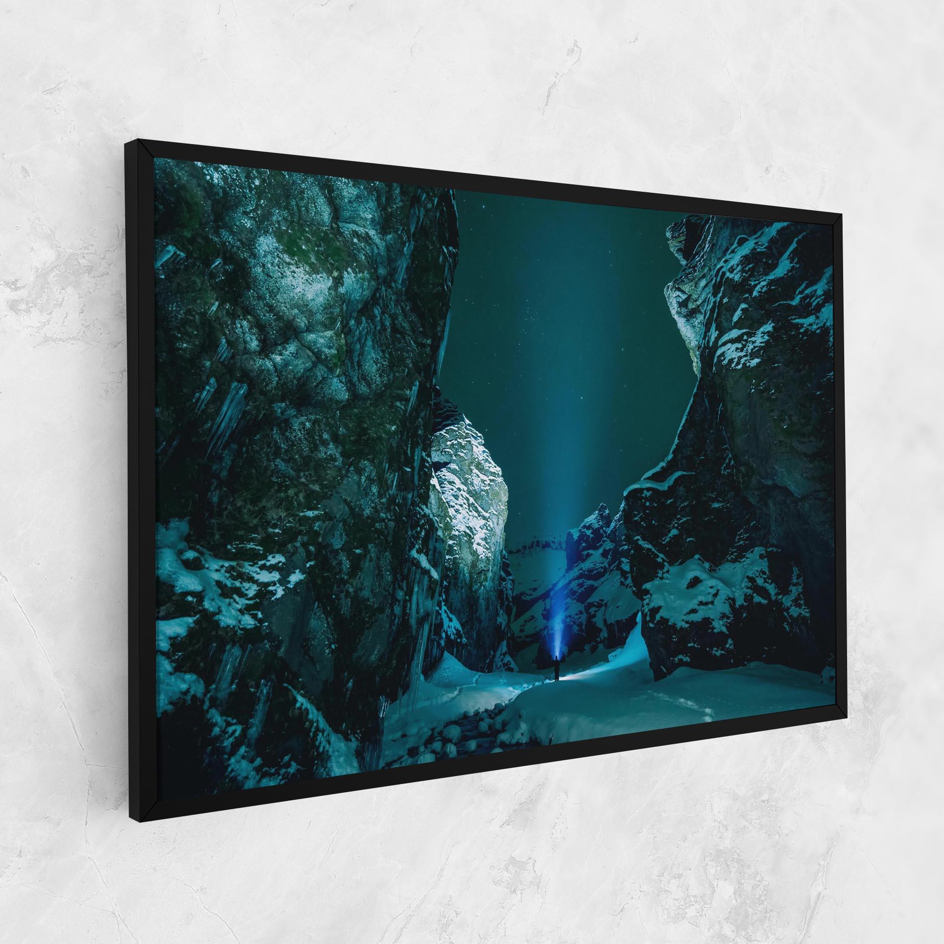 Tablou Canvas Green Light Mountain mockup 1