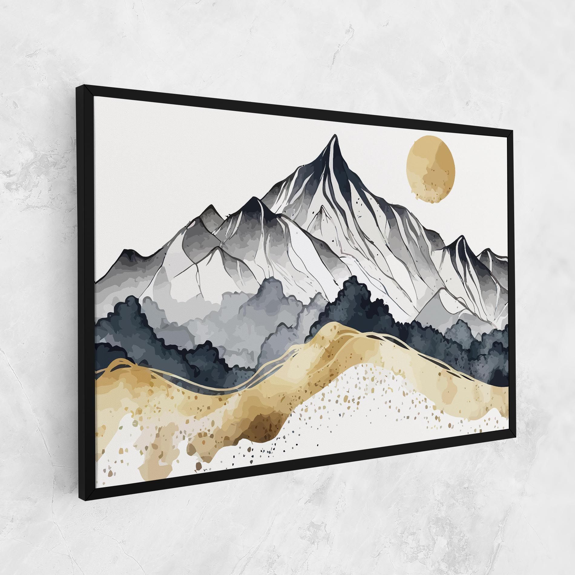 Grey Gold Mountain mockup 1