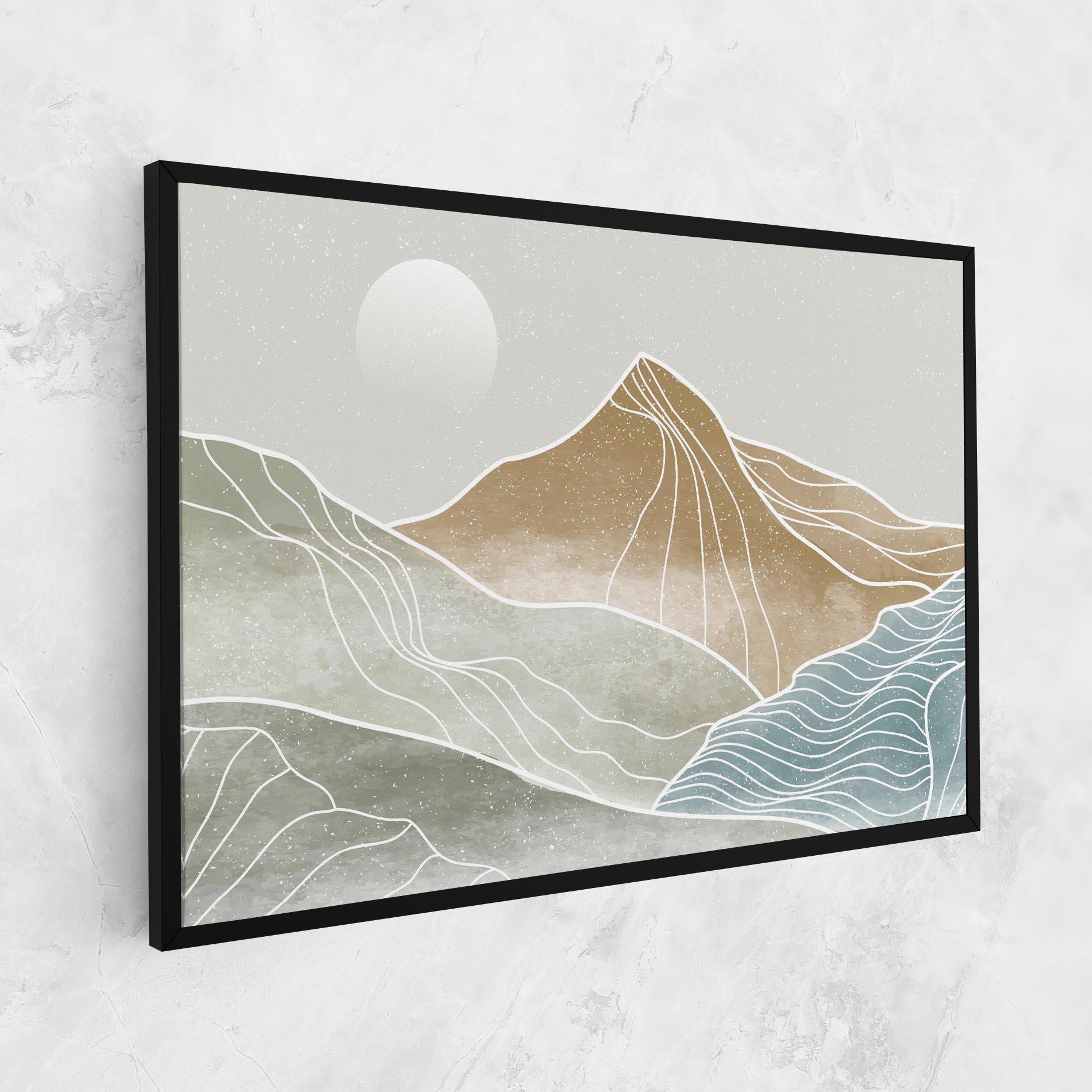 Tablou Canvas Minimal Mountain mockup 1