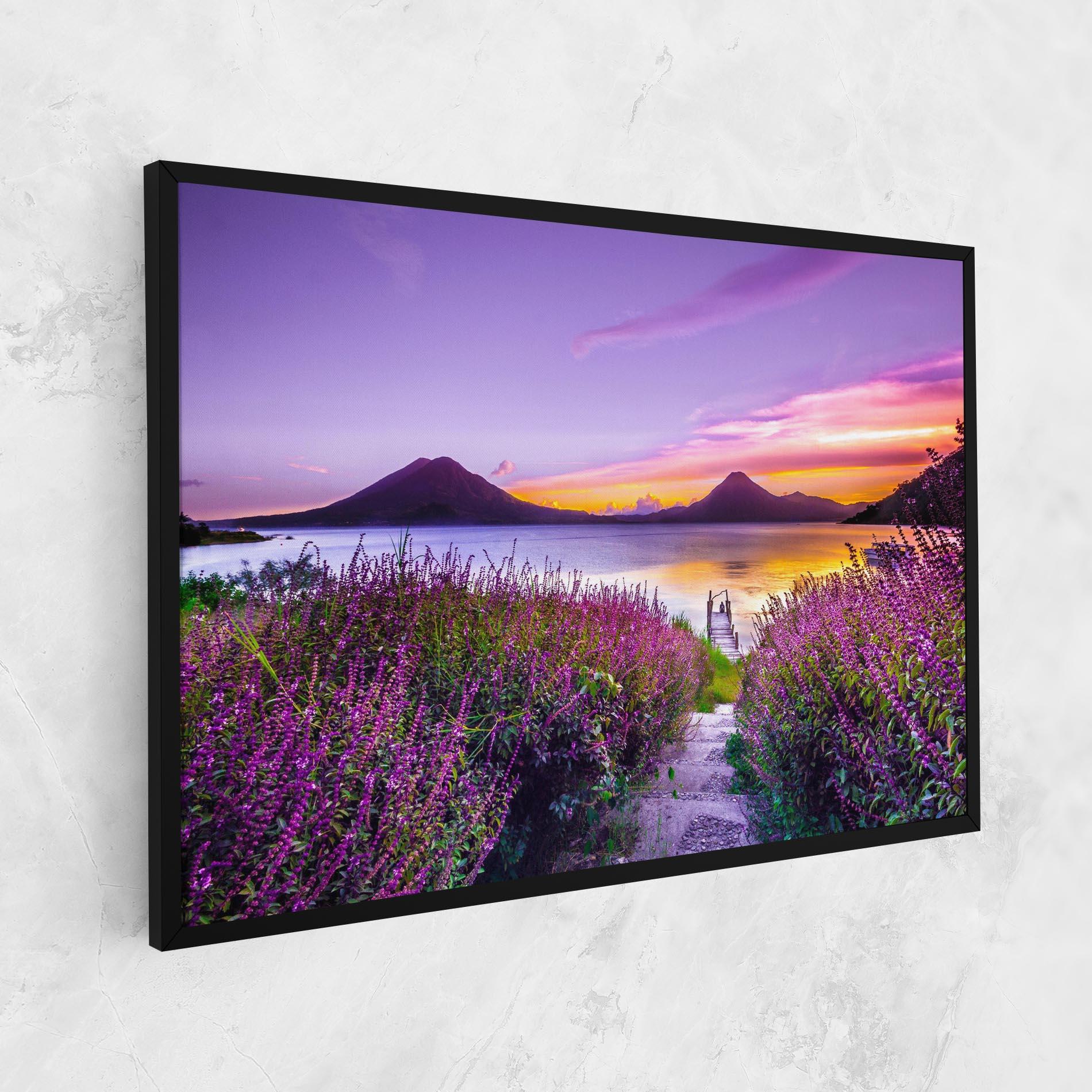 Tablou Canvas Purple Lake mockup 1