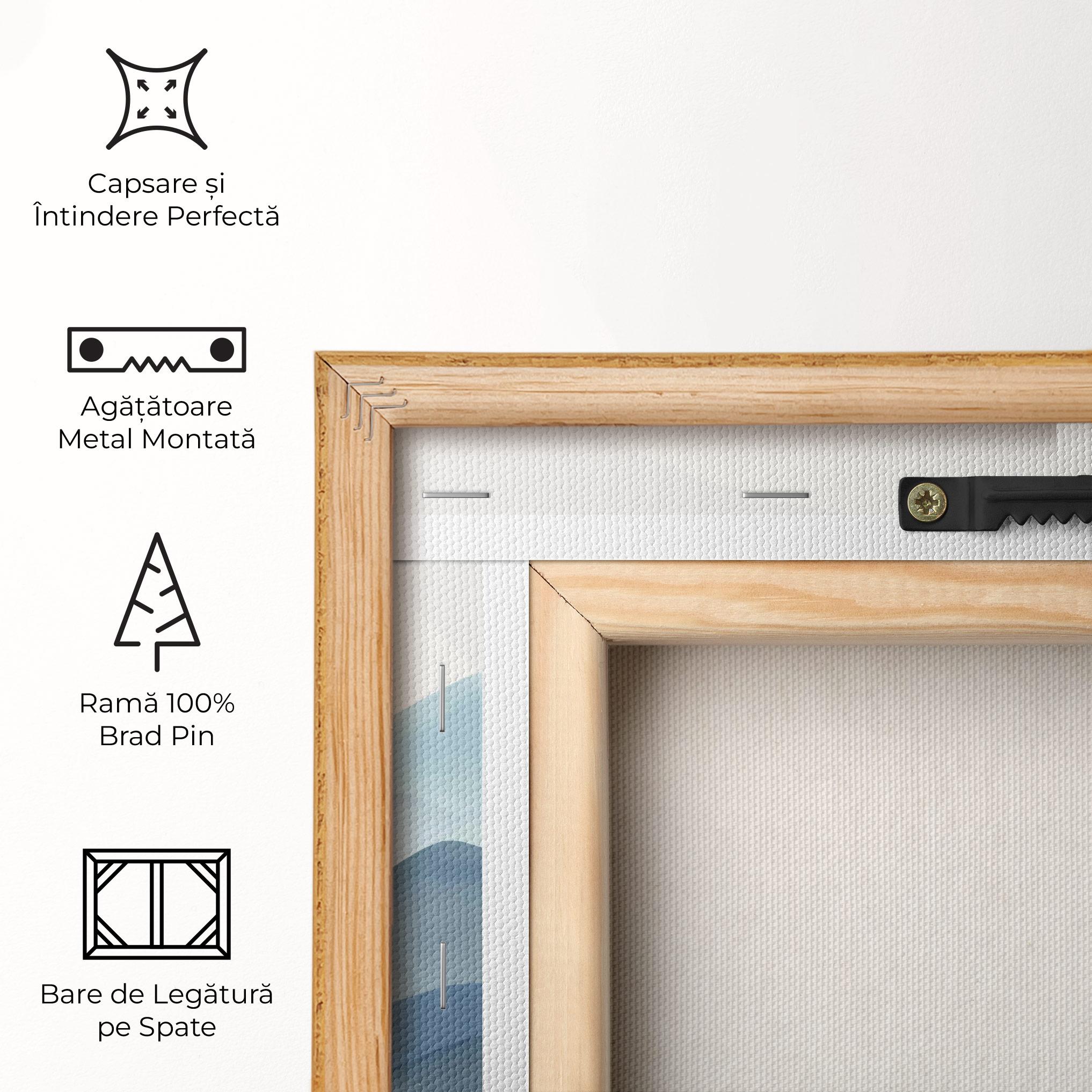 Tablou Canvas Blue Foggy Mountain mockup 5