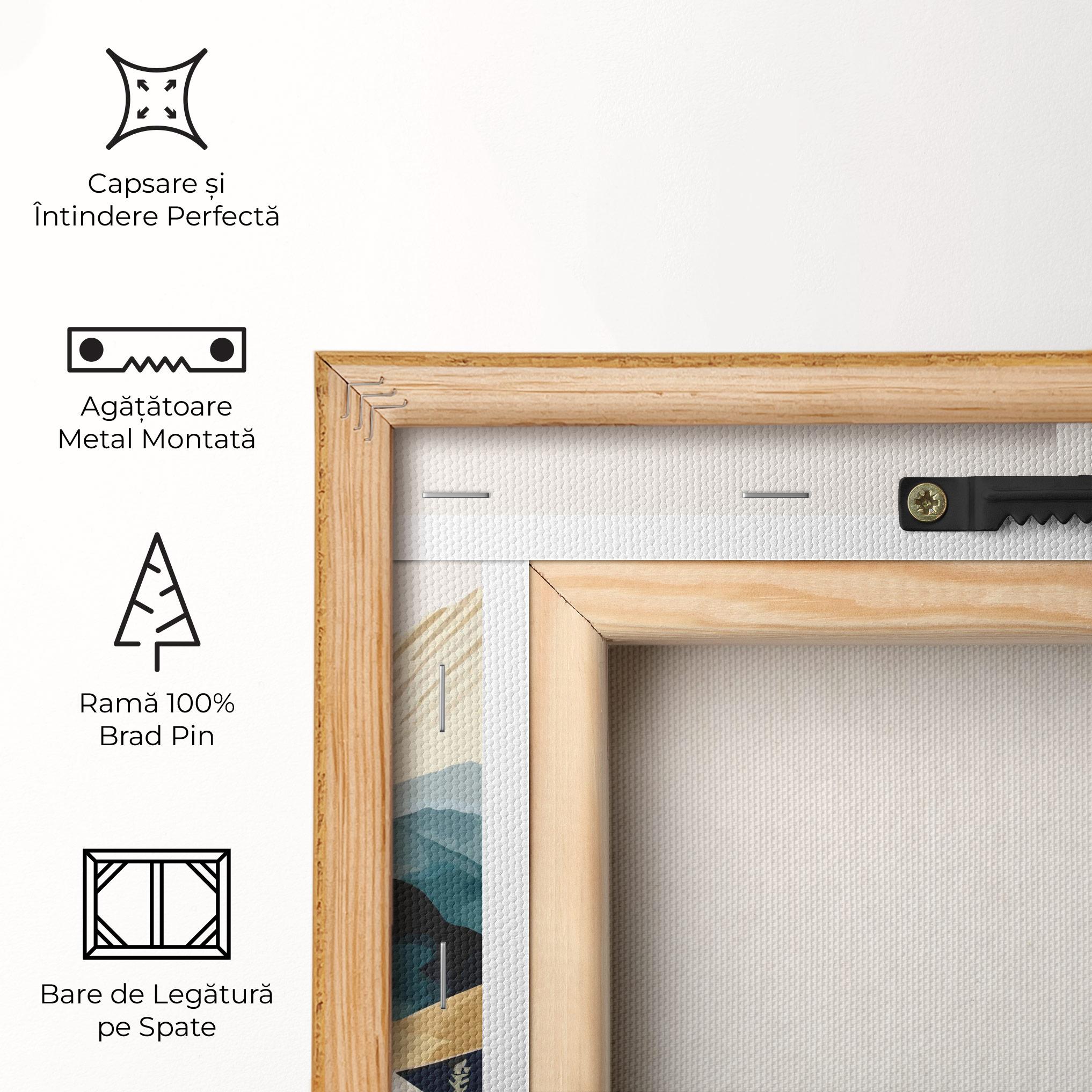 Tablou Canvas Gold Green Mountain mockup 5