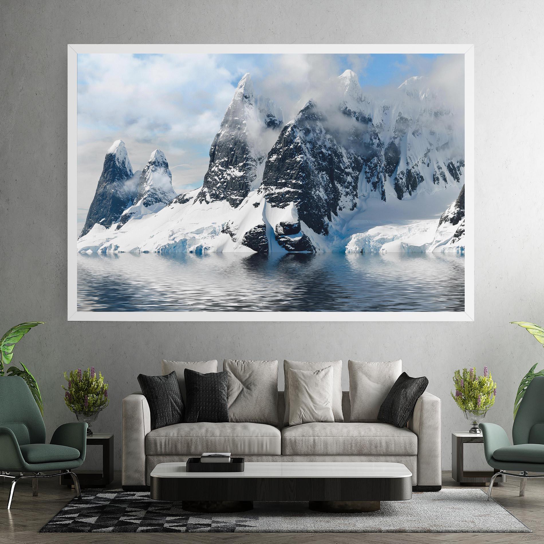 Tablou Canvas Glacial Mountains mockup 7