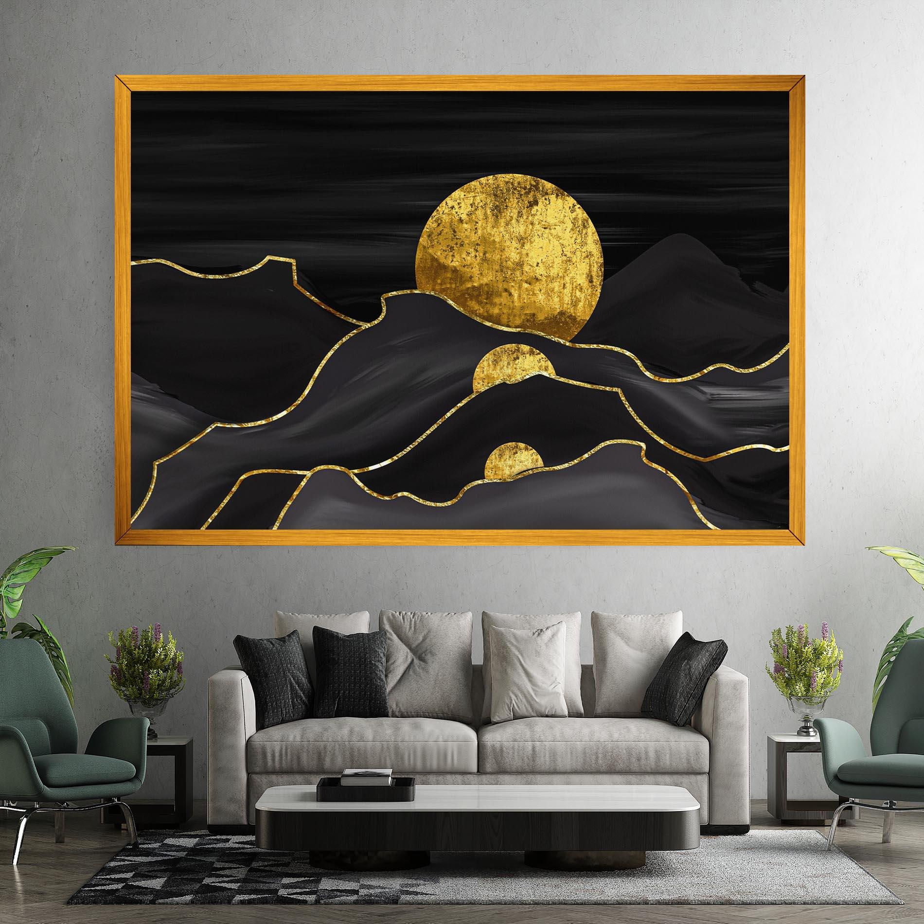 Tablou Canvas Black Moutains mockup 7