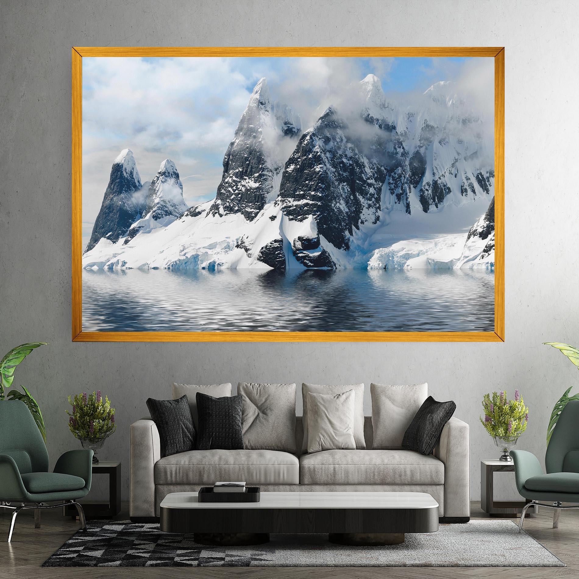 Tablou Canvas Glacial Mountains mockup 7
