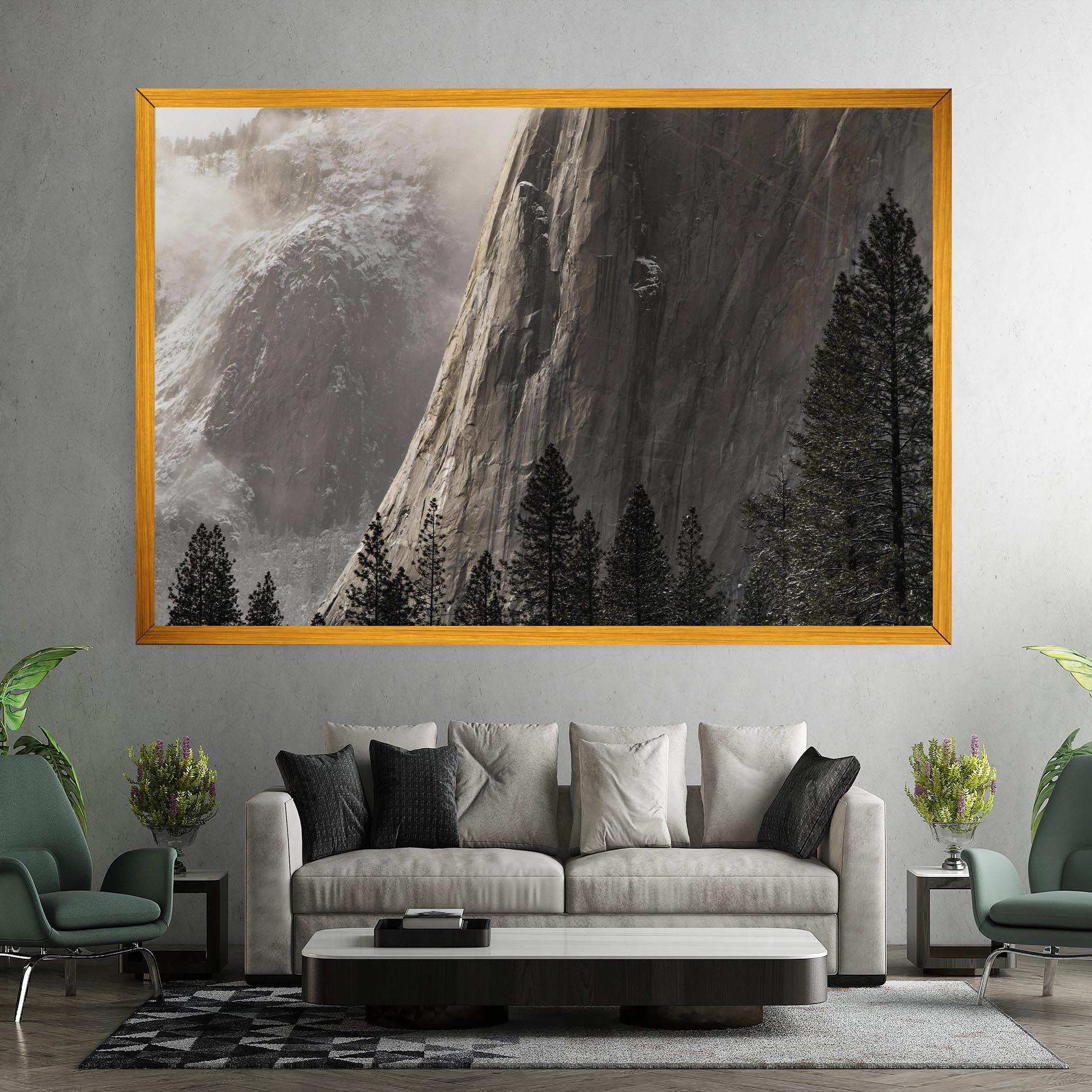 Tablou Canvas Green Tree Mountain mockup 7