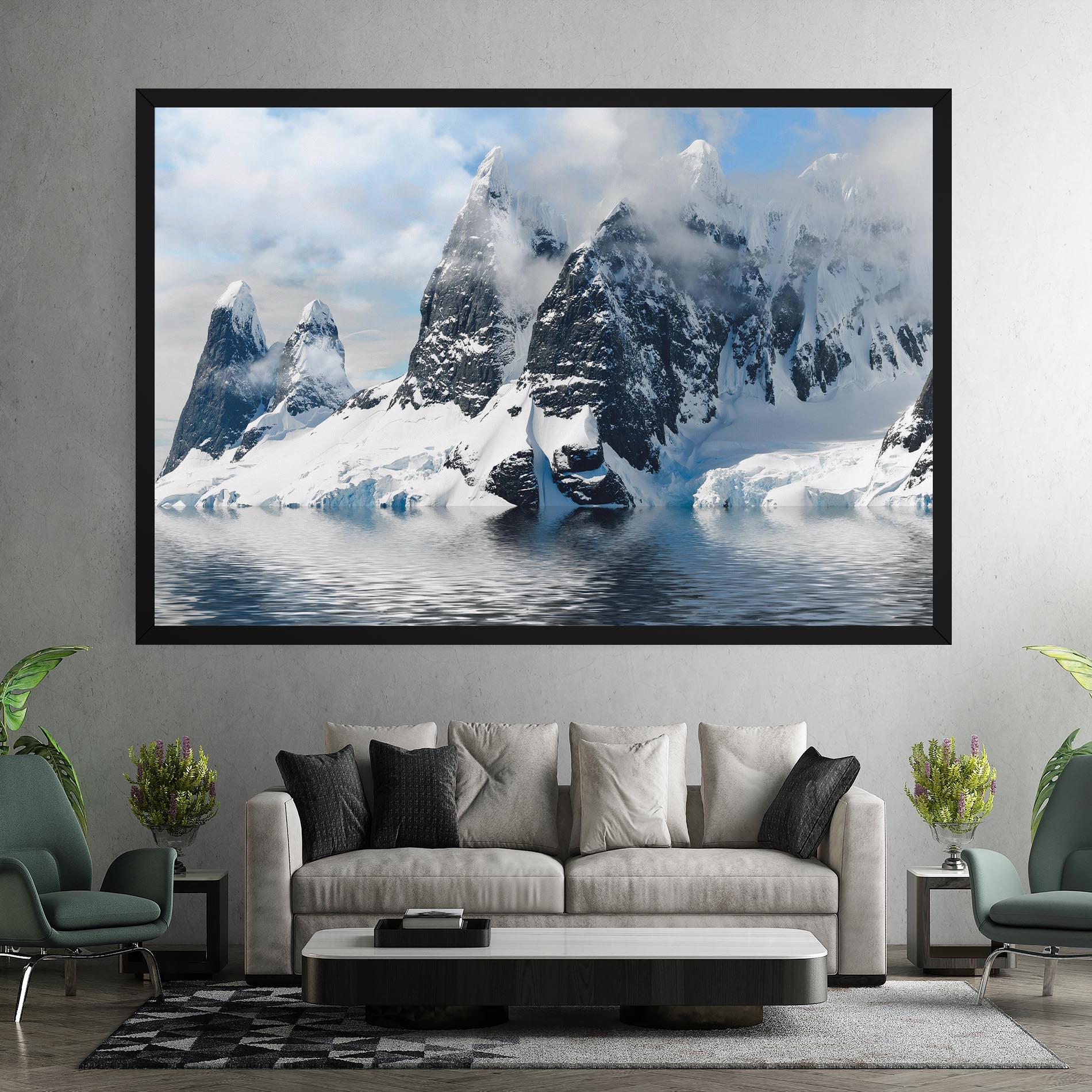 Tablou Canvas Glacial Mountains mockup 7