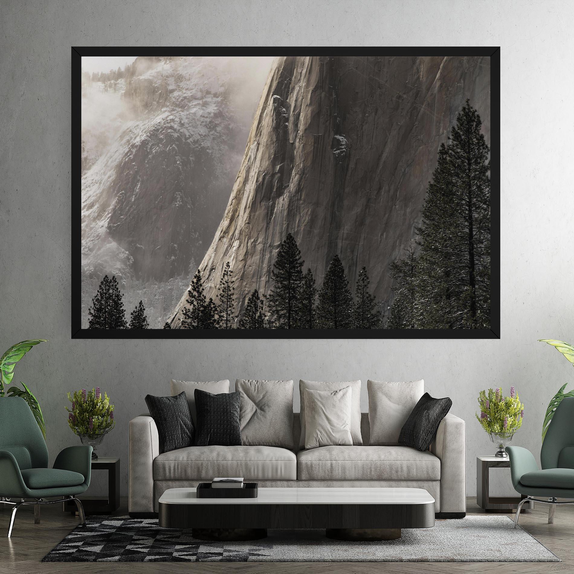 Tablou Canvas Green Tree Mountain mockup 7