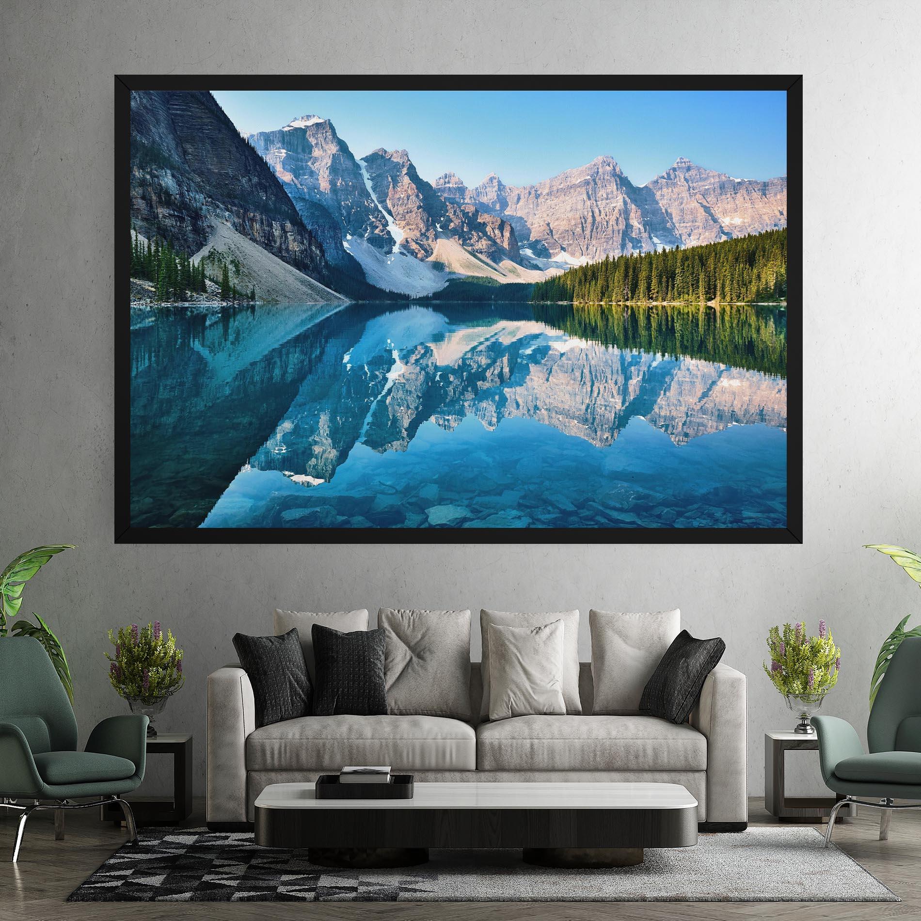 Tablou Canvas Mountain Crystal Lake mockup 7