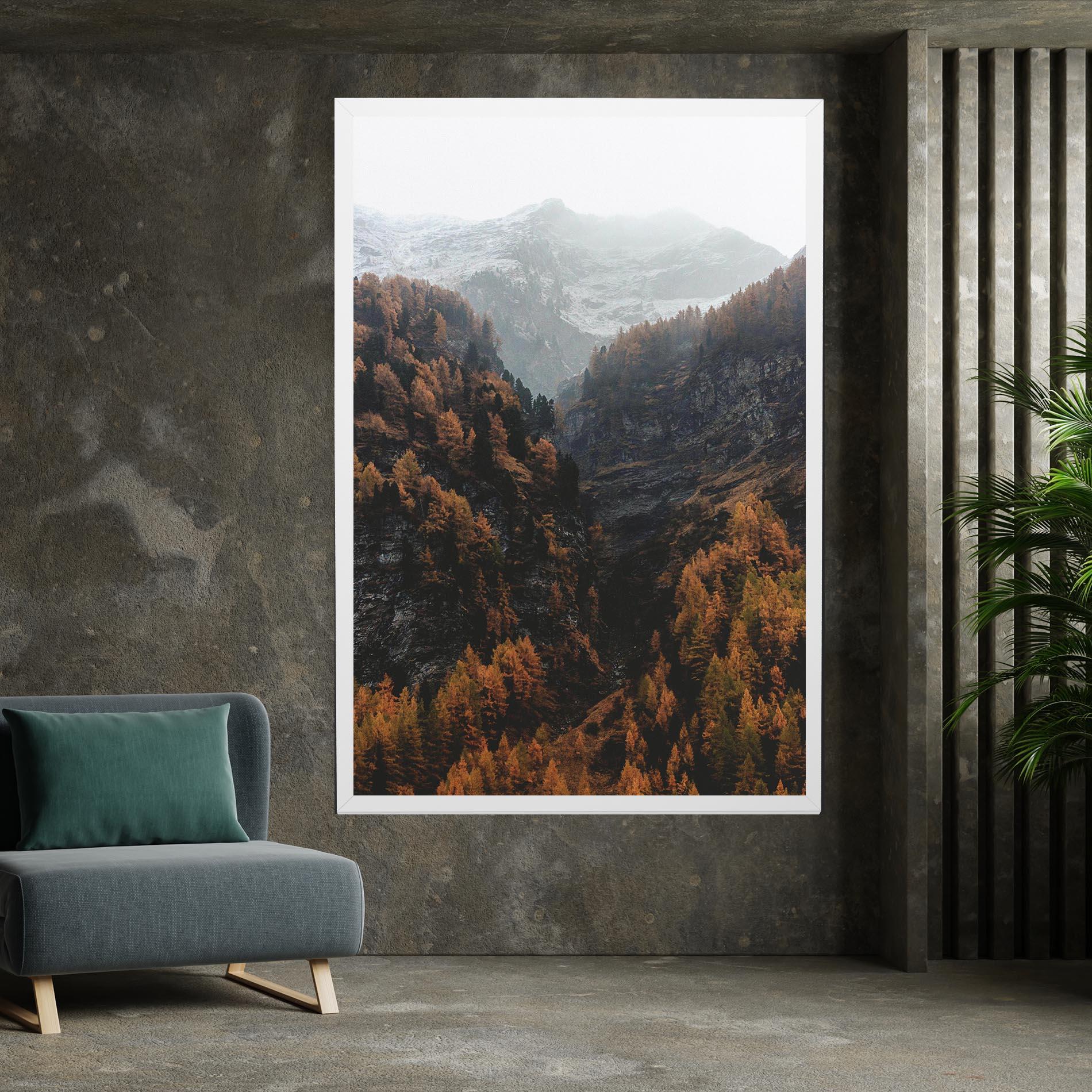 Tablou Canvas Autumn Mountain mockup 7