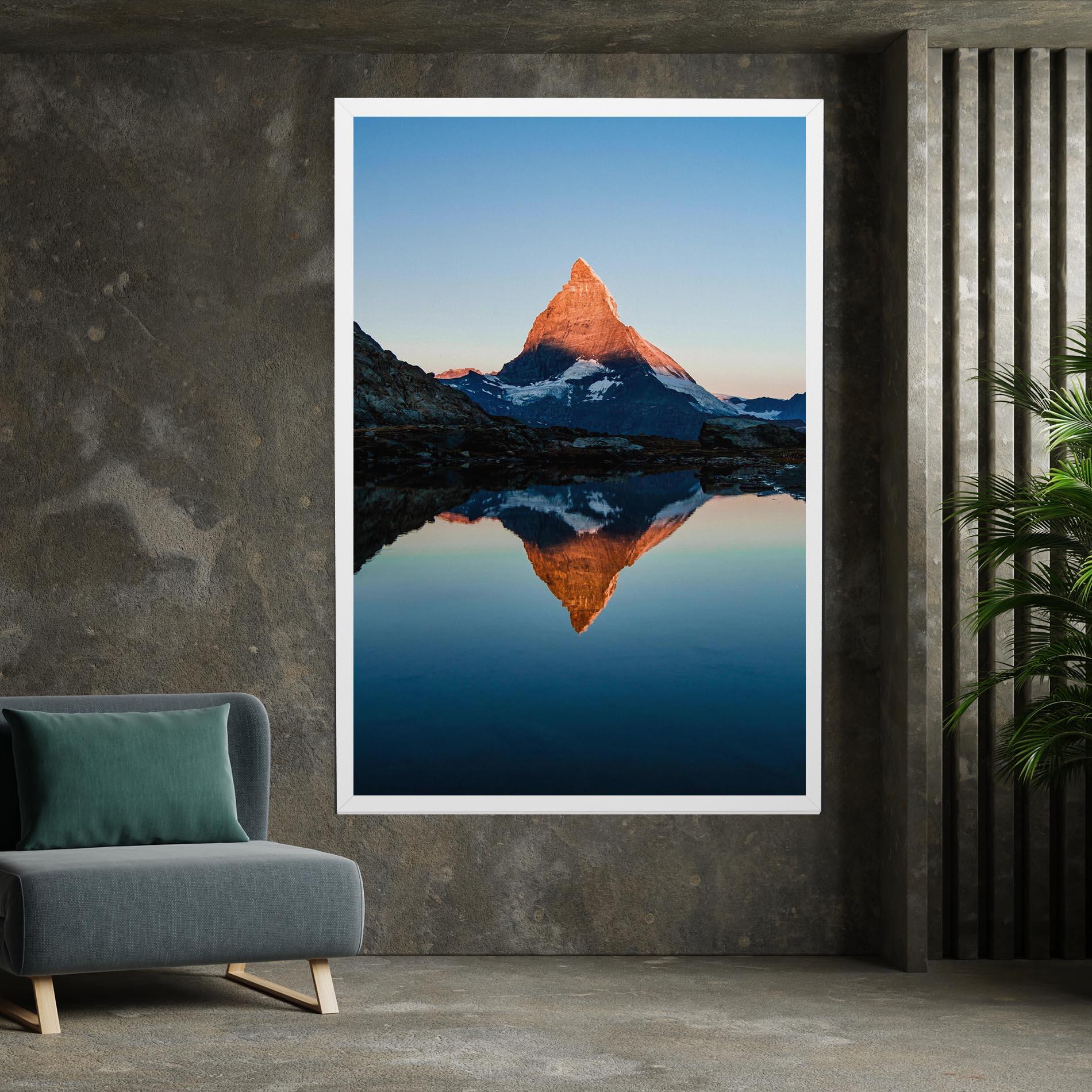 Tablou Canvas Mirror Mountain mockup 7