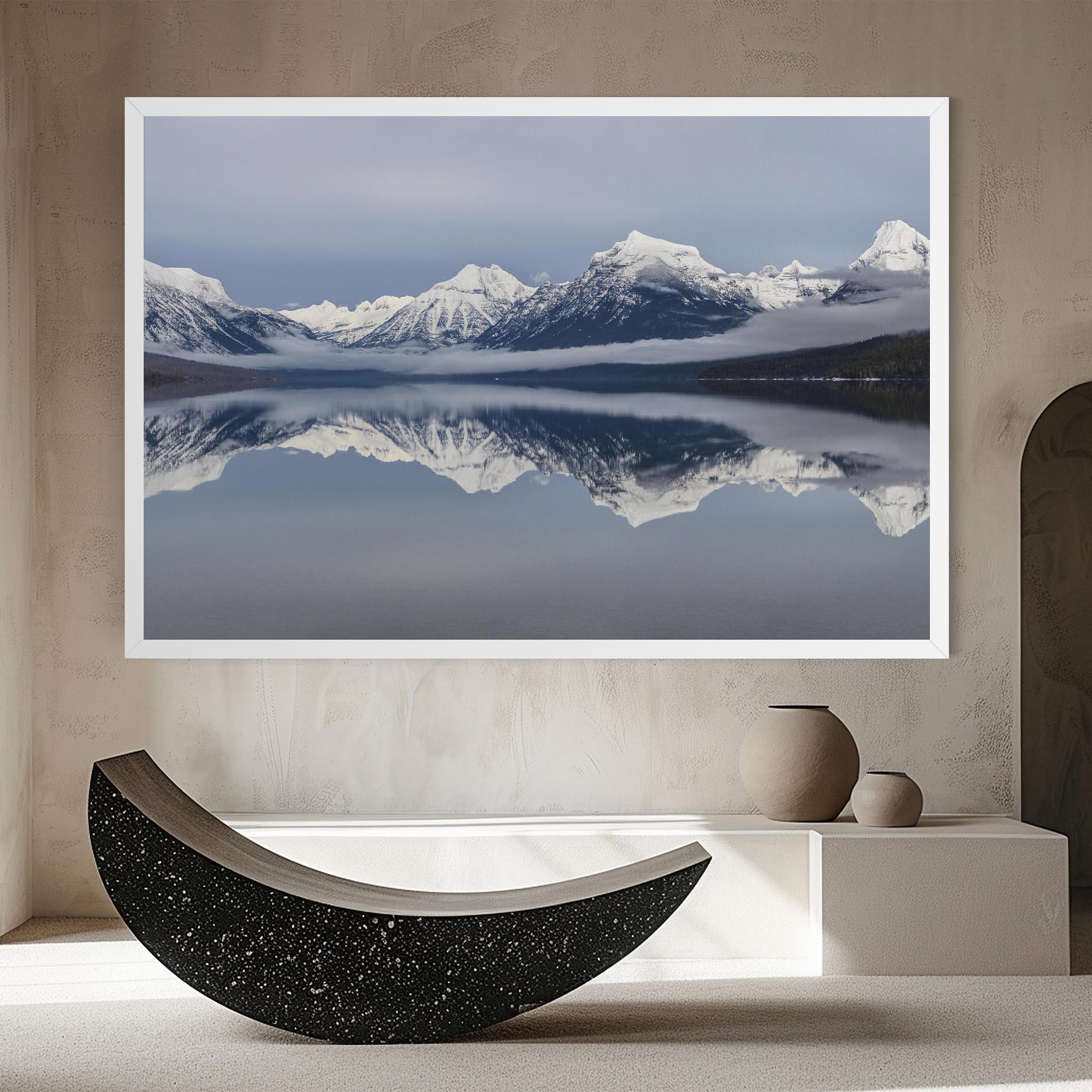 Tablou Canvas Beautiful Snowy Mountain mockup 8
