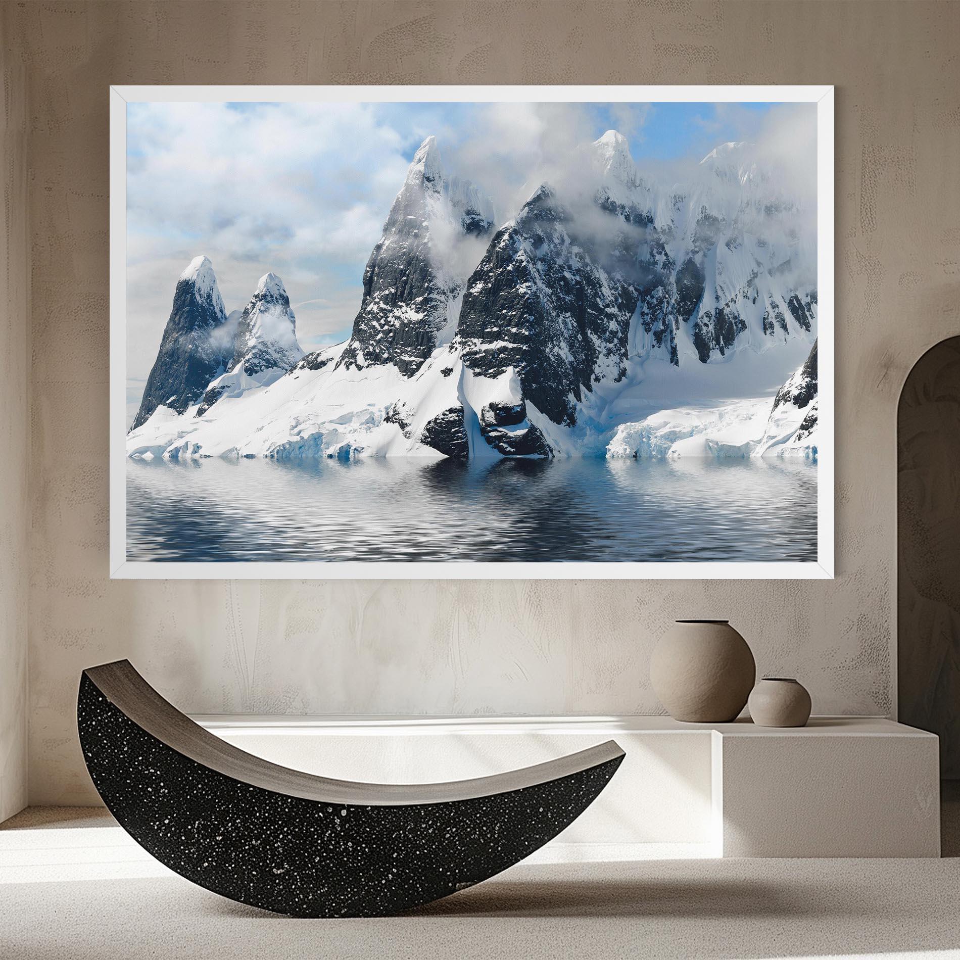 Tablou Canvas Glacial Mountains mockup 8