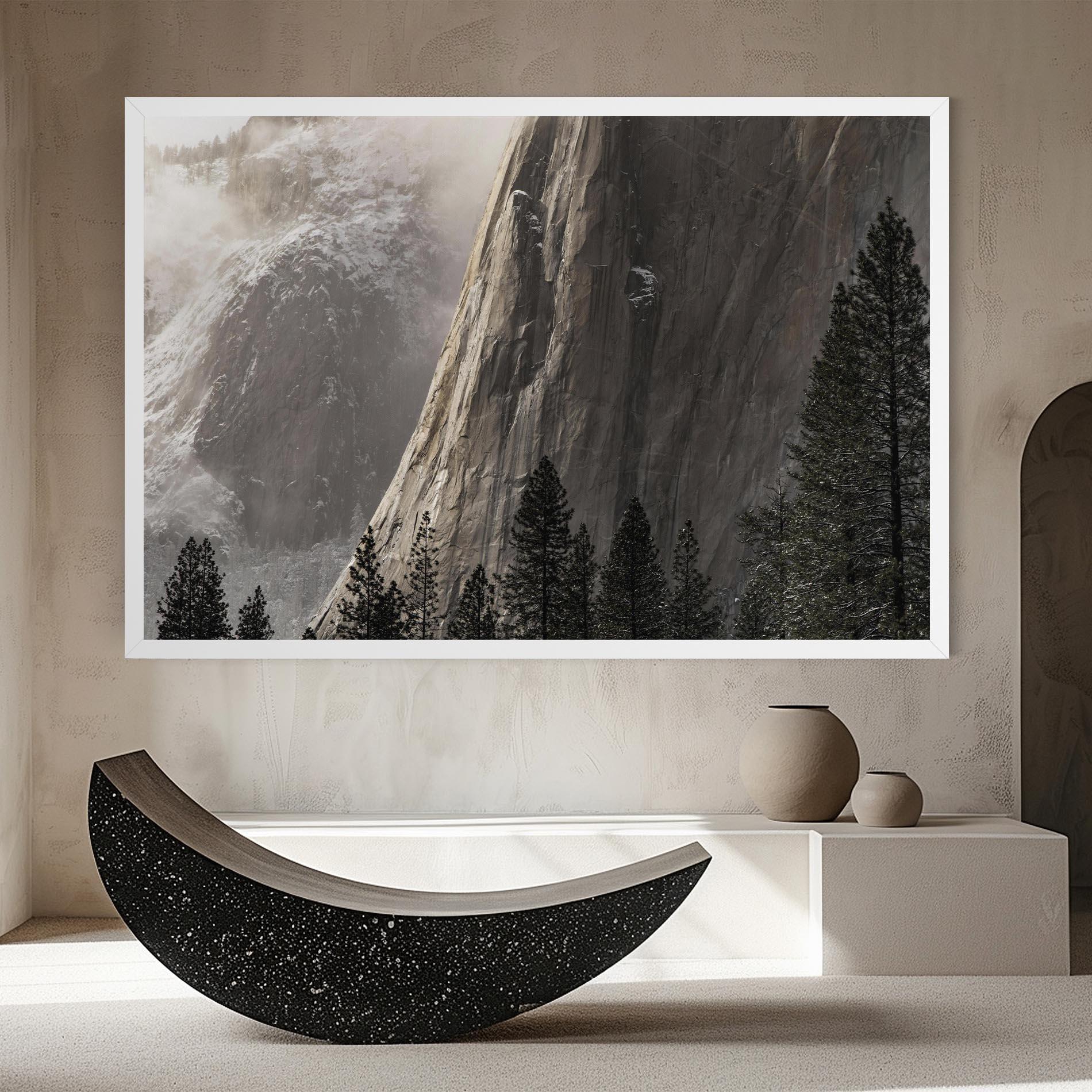 Tablou Canvas Green Tree Mountain mockup 8