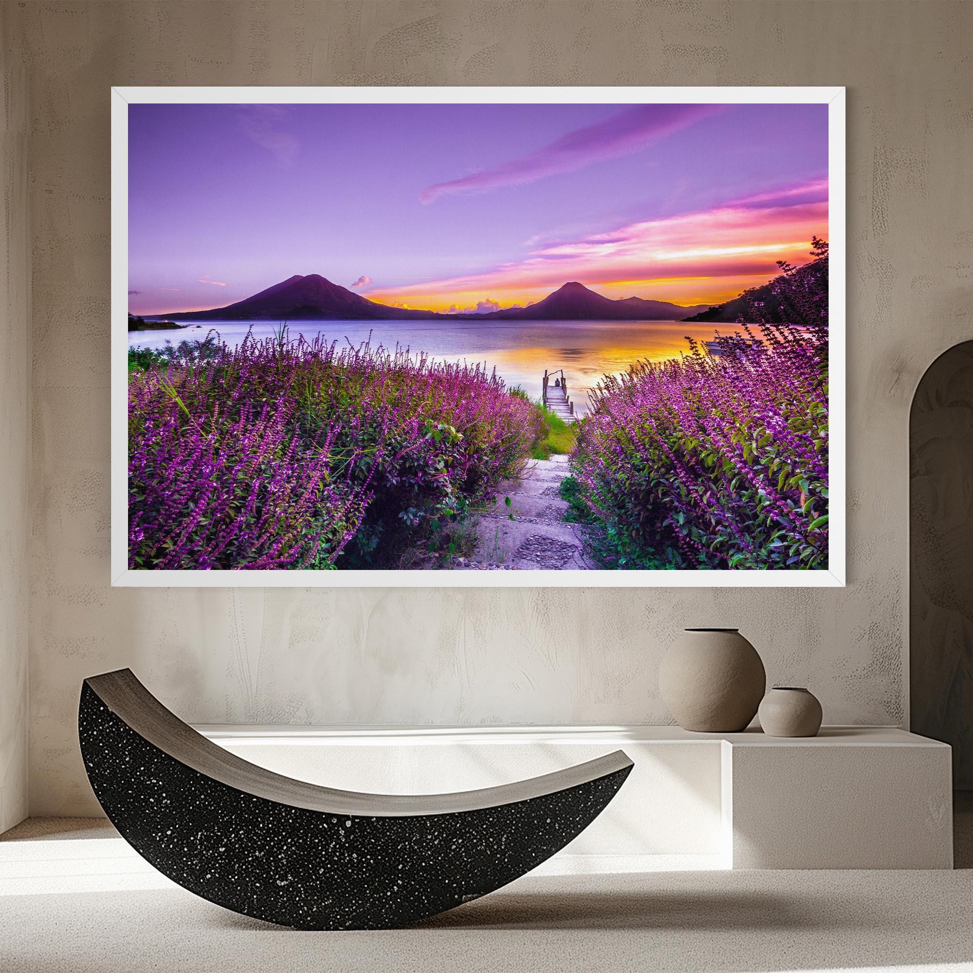 Tablou Canvas Purple Lake mockup 8