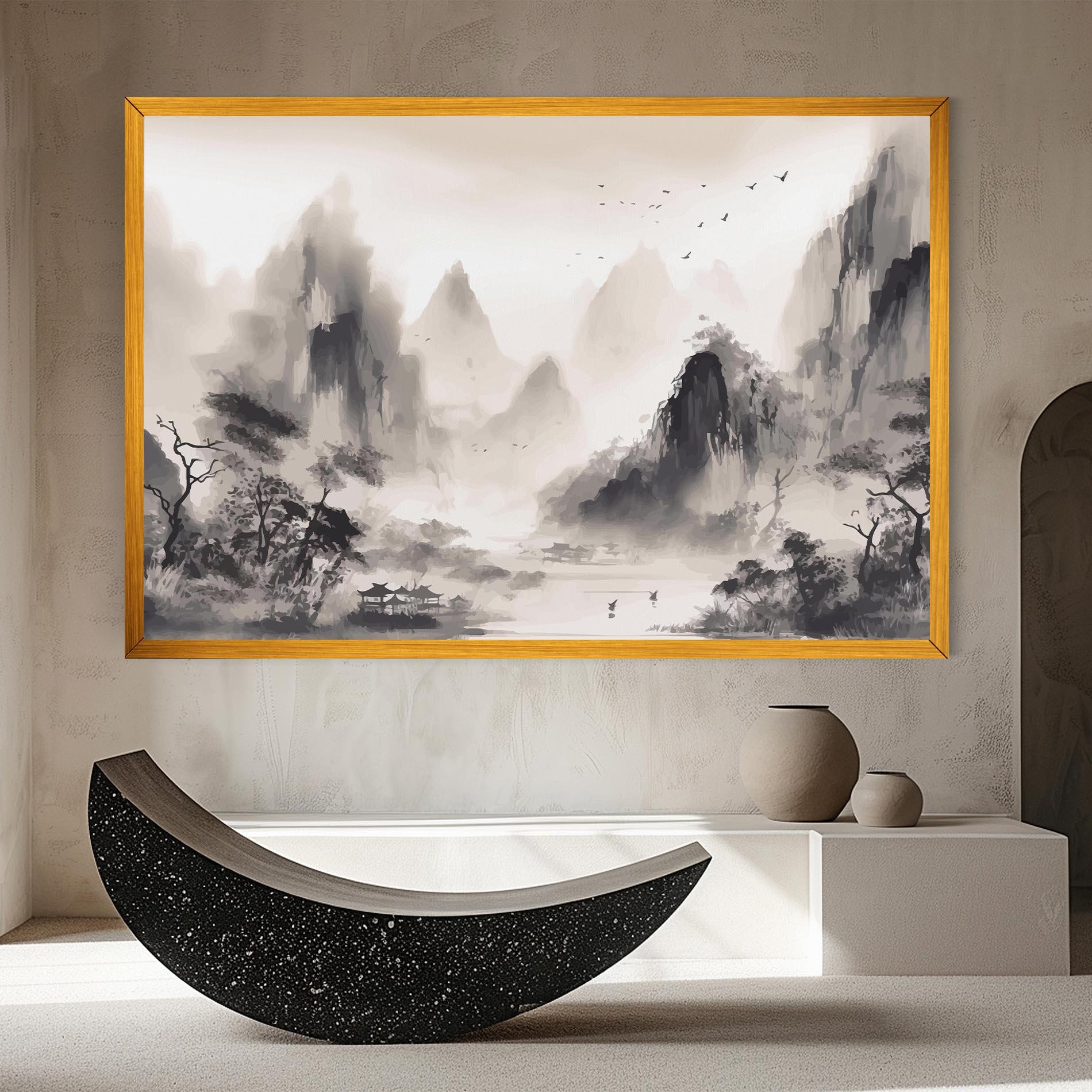 Tablou Canvas Far Away Mountain mockup 8