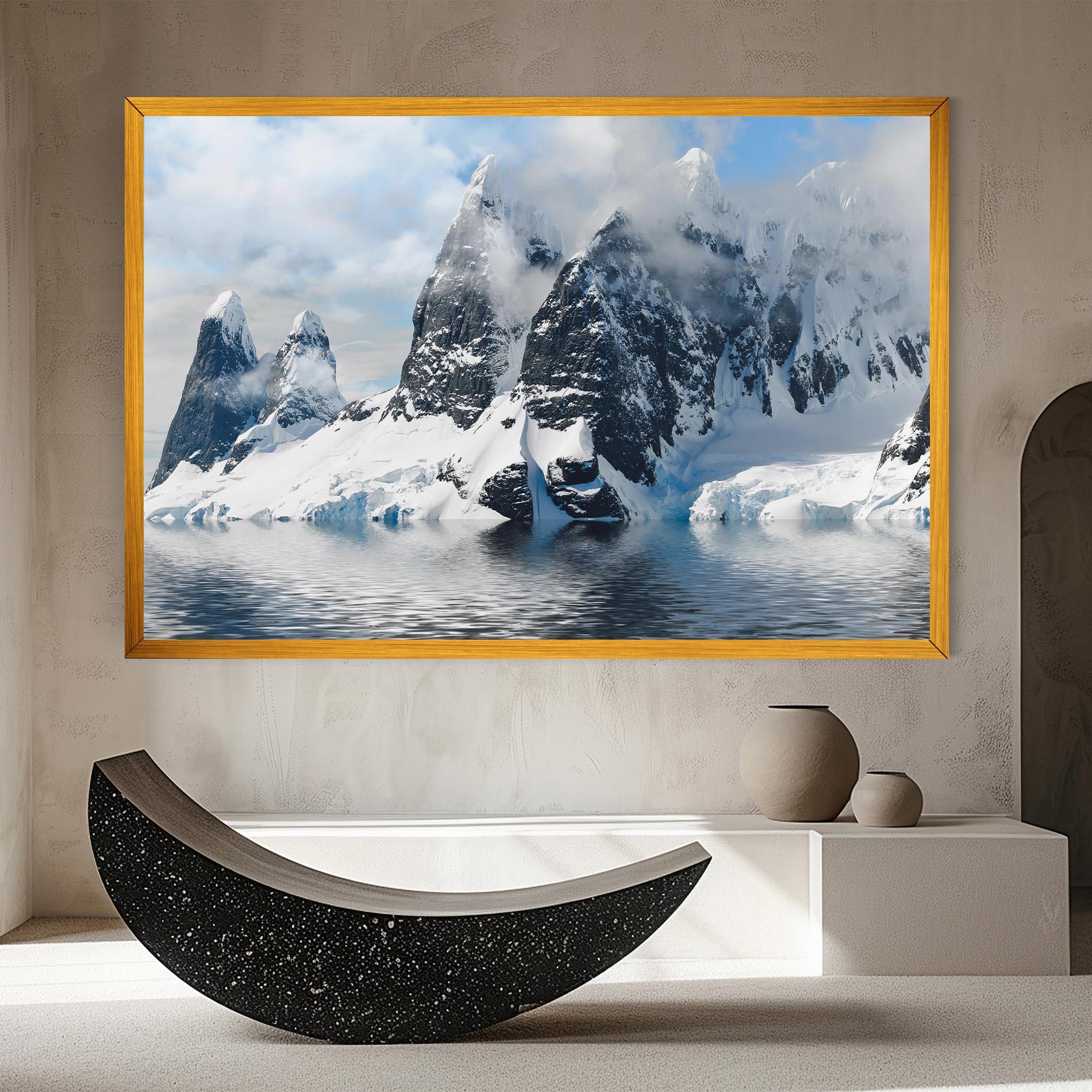 Tablou Canvas Glacial Mountains mockup 8