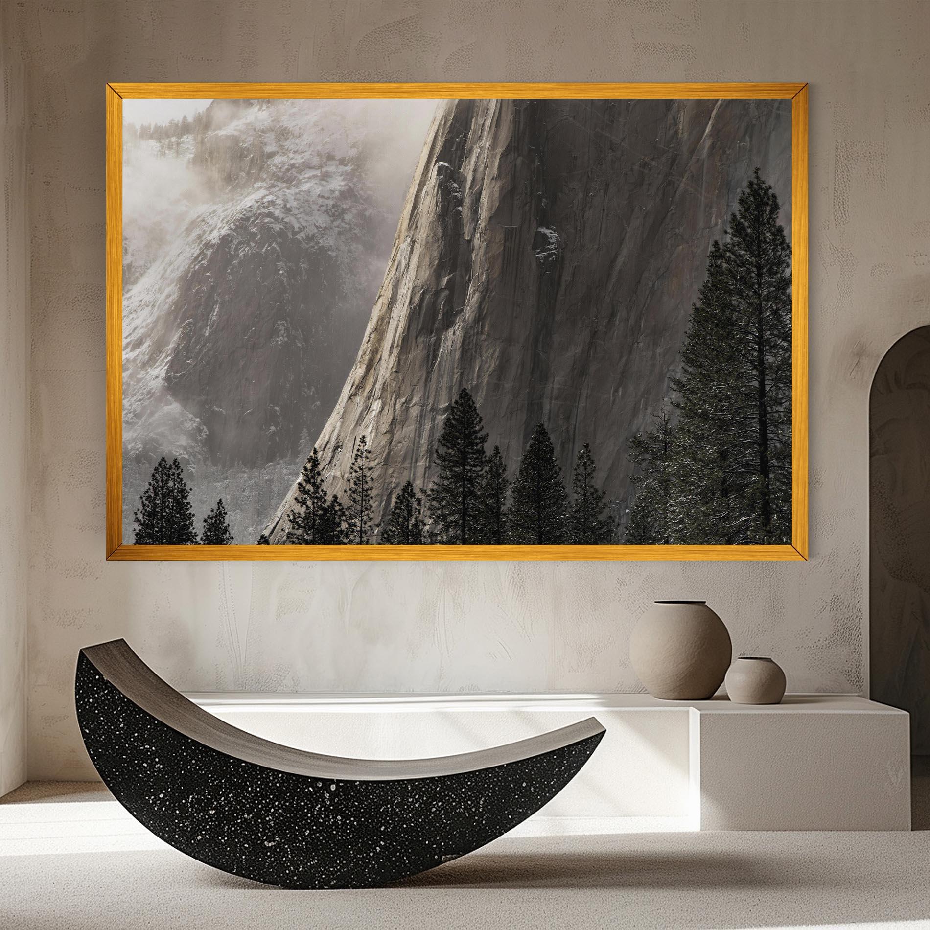 Tablou Canvas Green Tree Mountain mockup 8