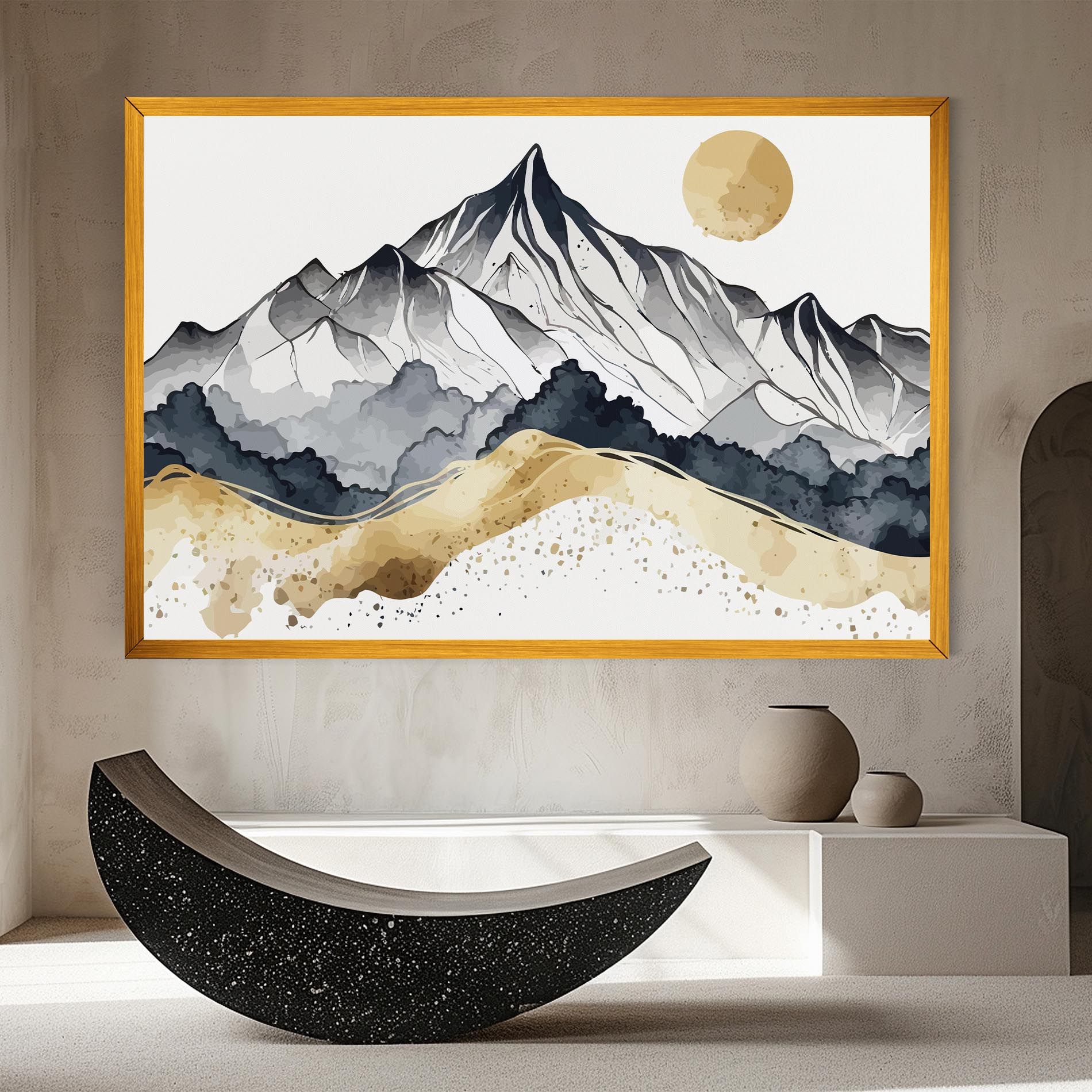 Grey Gold Mountain mockup 8