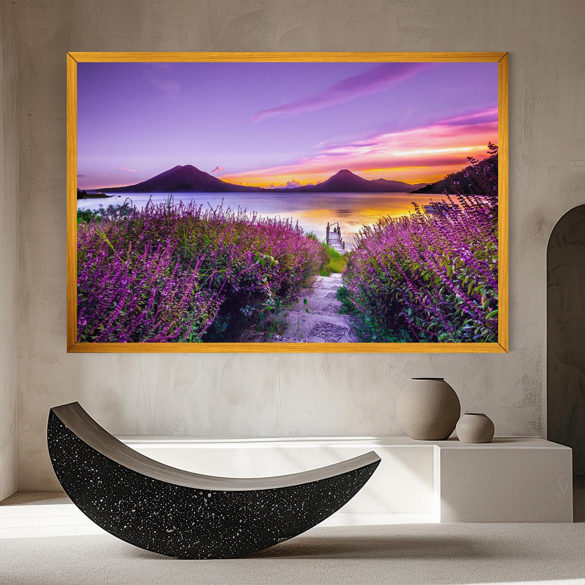 Tablou Canvas Purple Lake mockup 8