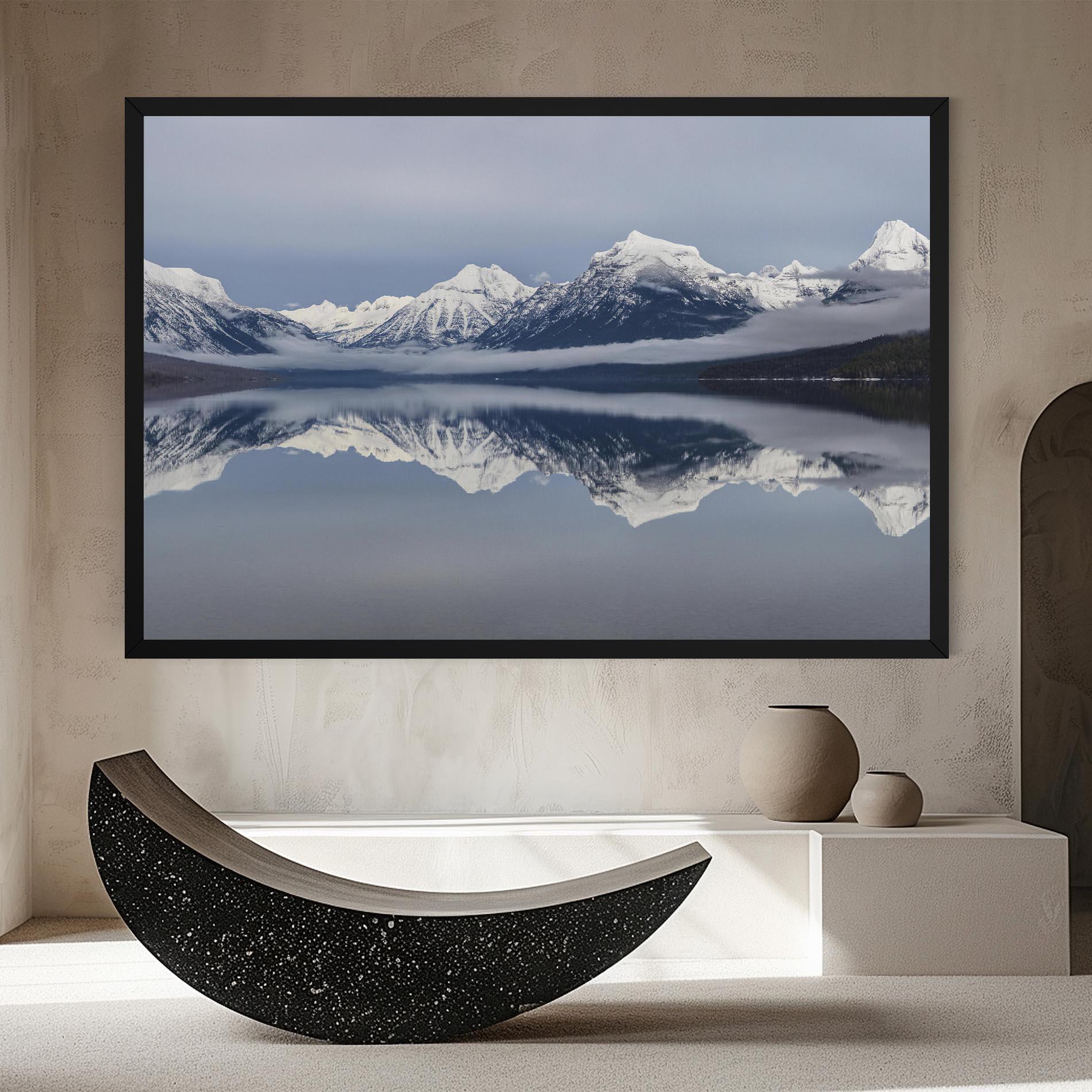 Tablou Canvas Beautiful Snowy Mountain mockup 8