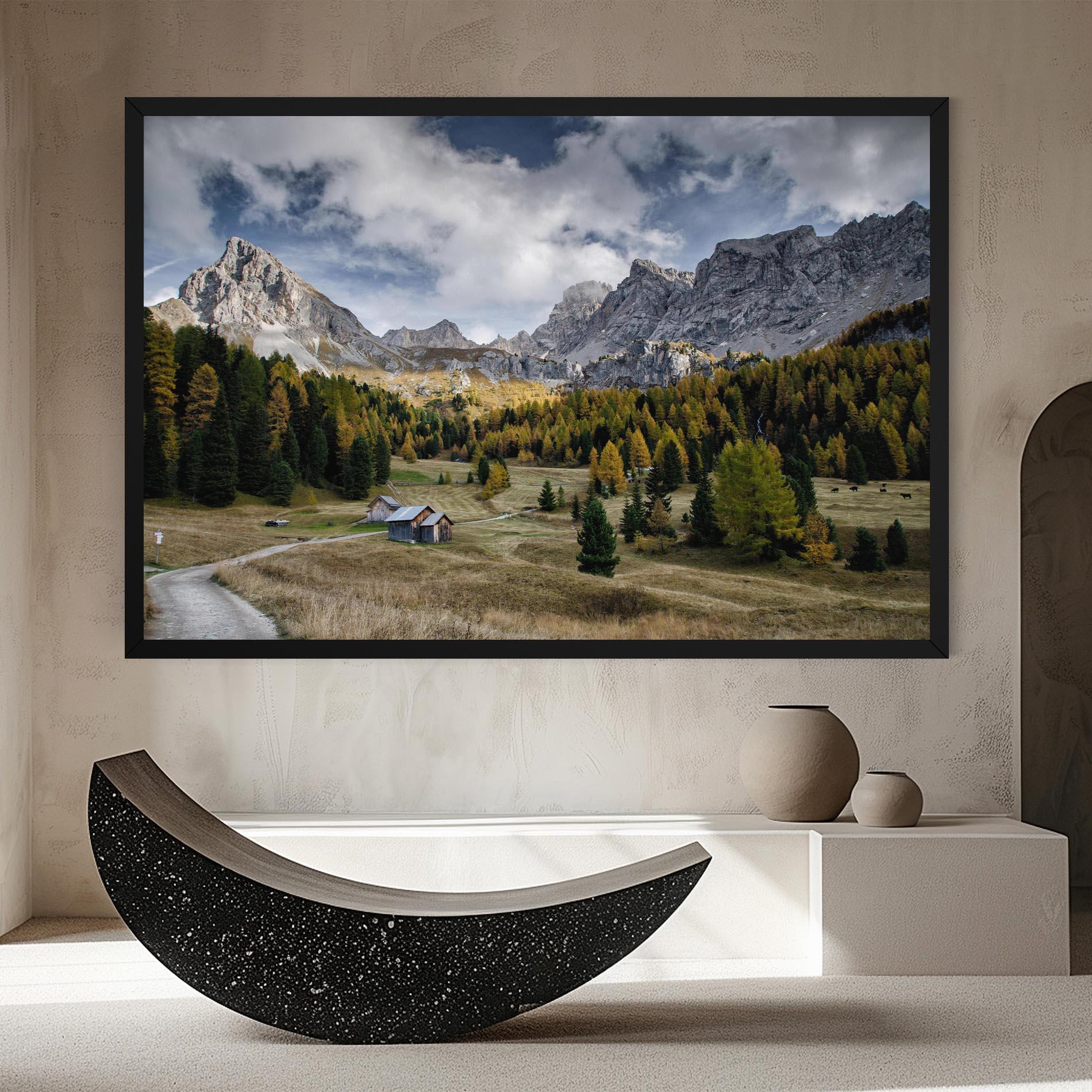 Tablou Canvas Cloudy Mountains View mockup 8