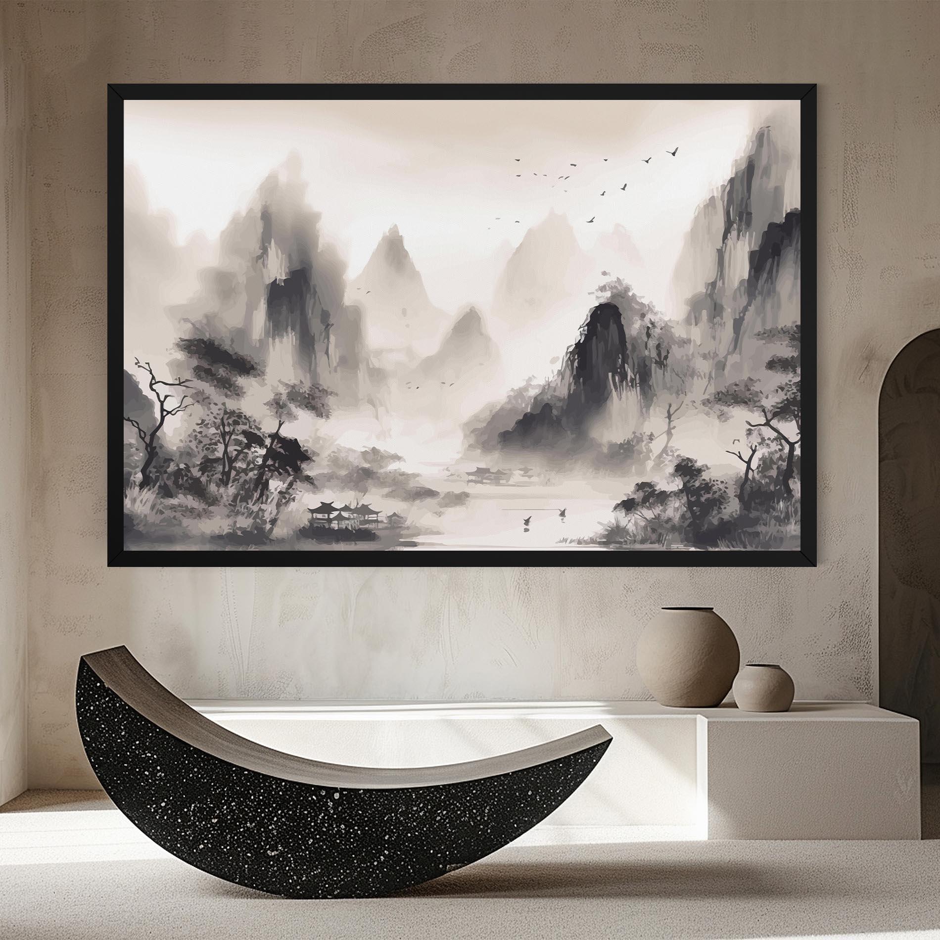 Tablou Canvas Far Away Mountain mockup 8