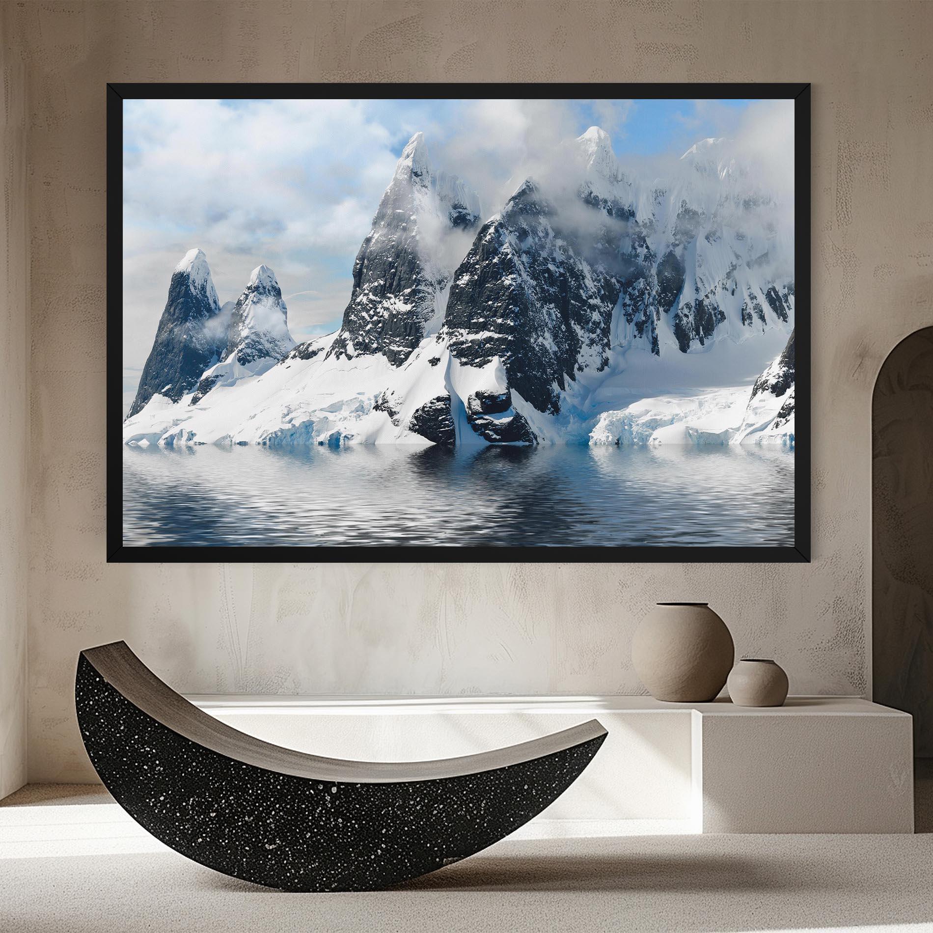Tablou Canvas Glacial Mountains mockup 8