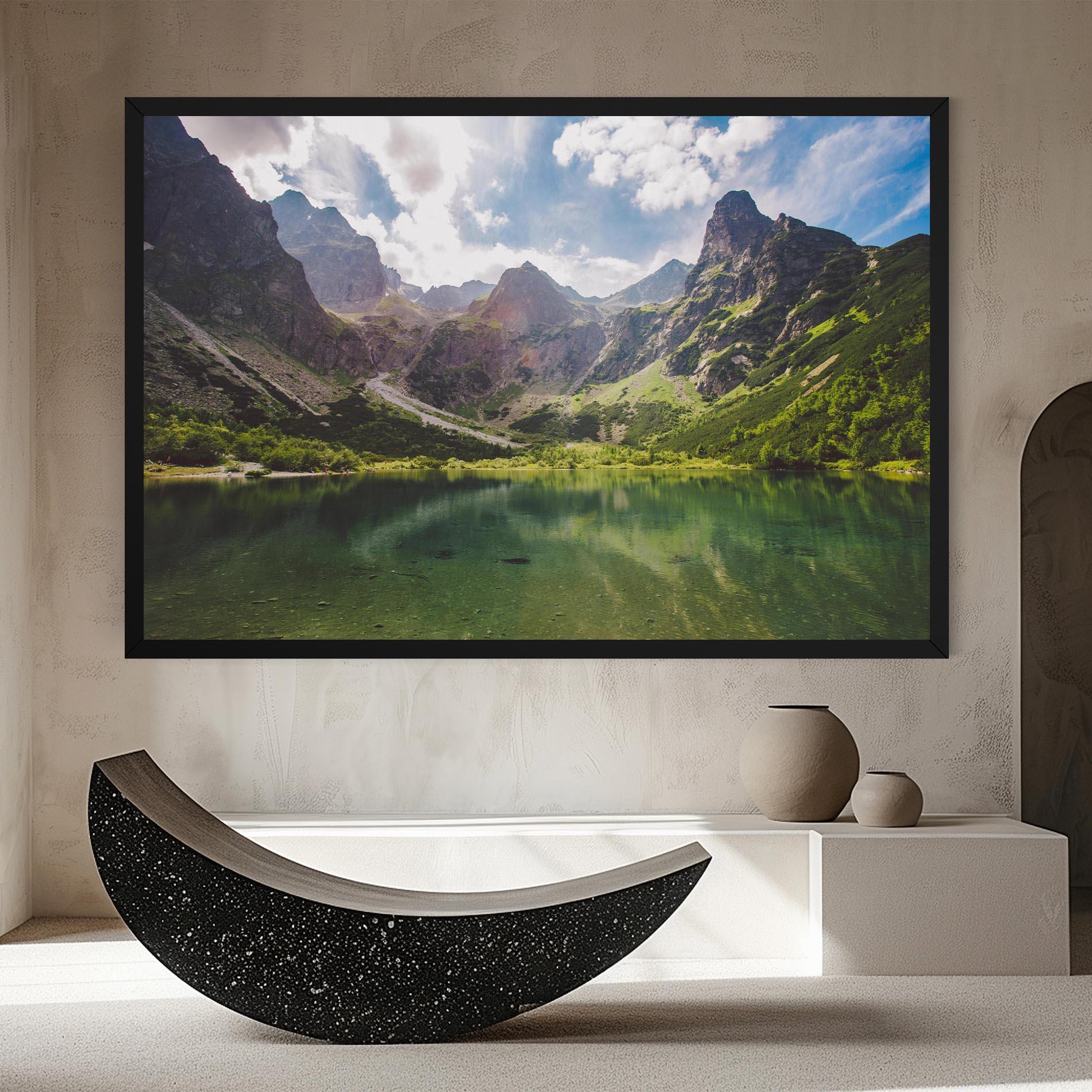 Tablou Canvas Green Mountain mockup 8