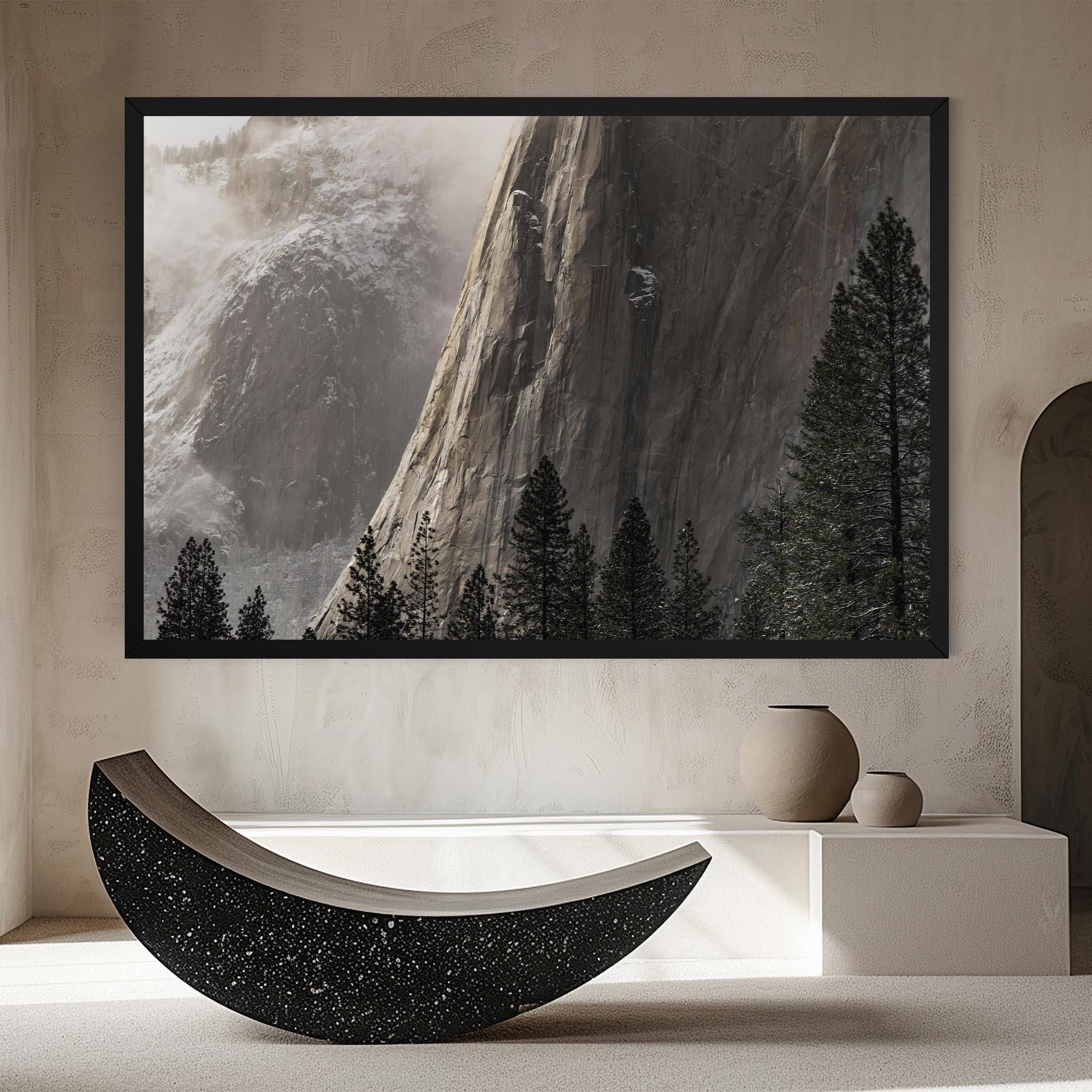 Tablou Canvas Green Tree Mountain mockup 8