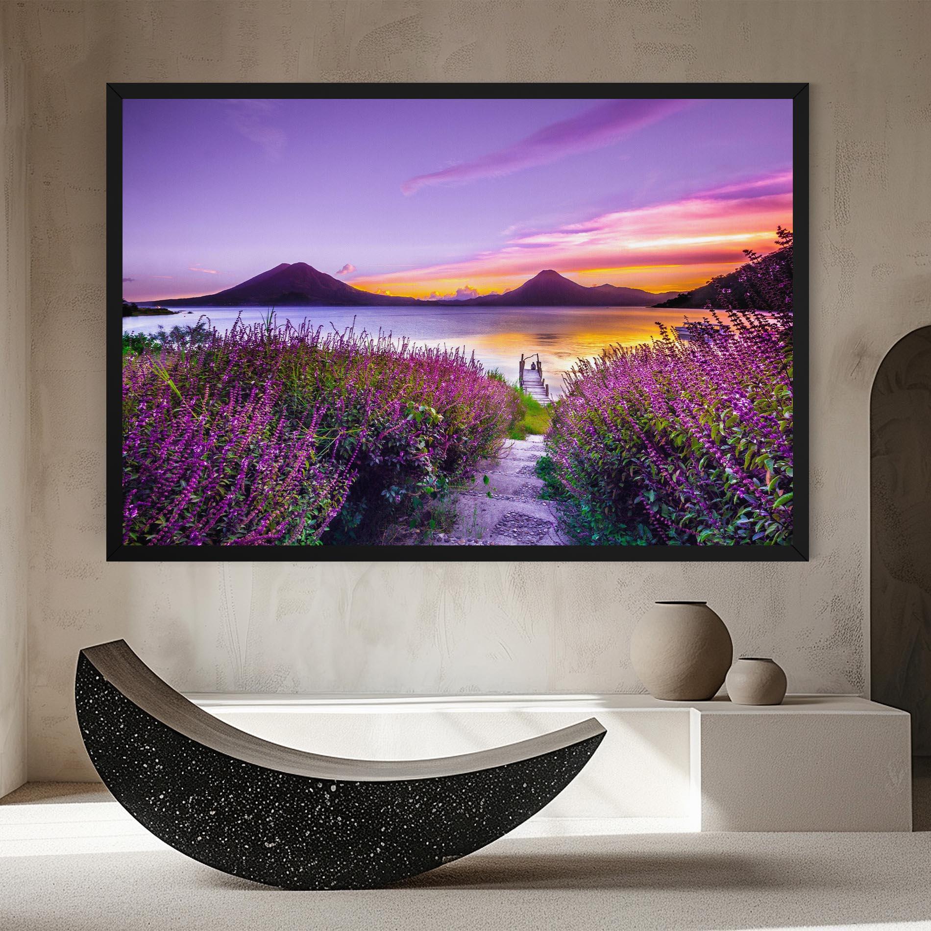 Tablou Canvas Purple Lake mockup 8