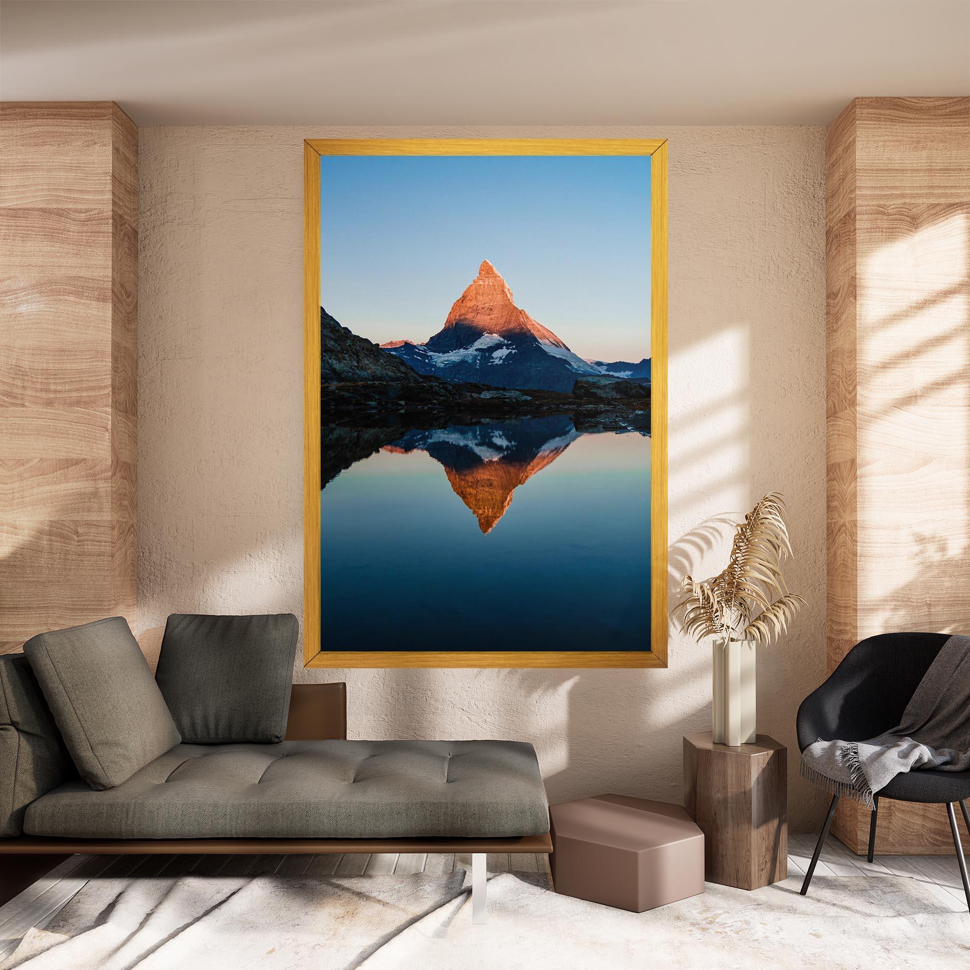 Tablou Canvas Mirror Mountain mockup 8
