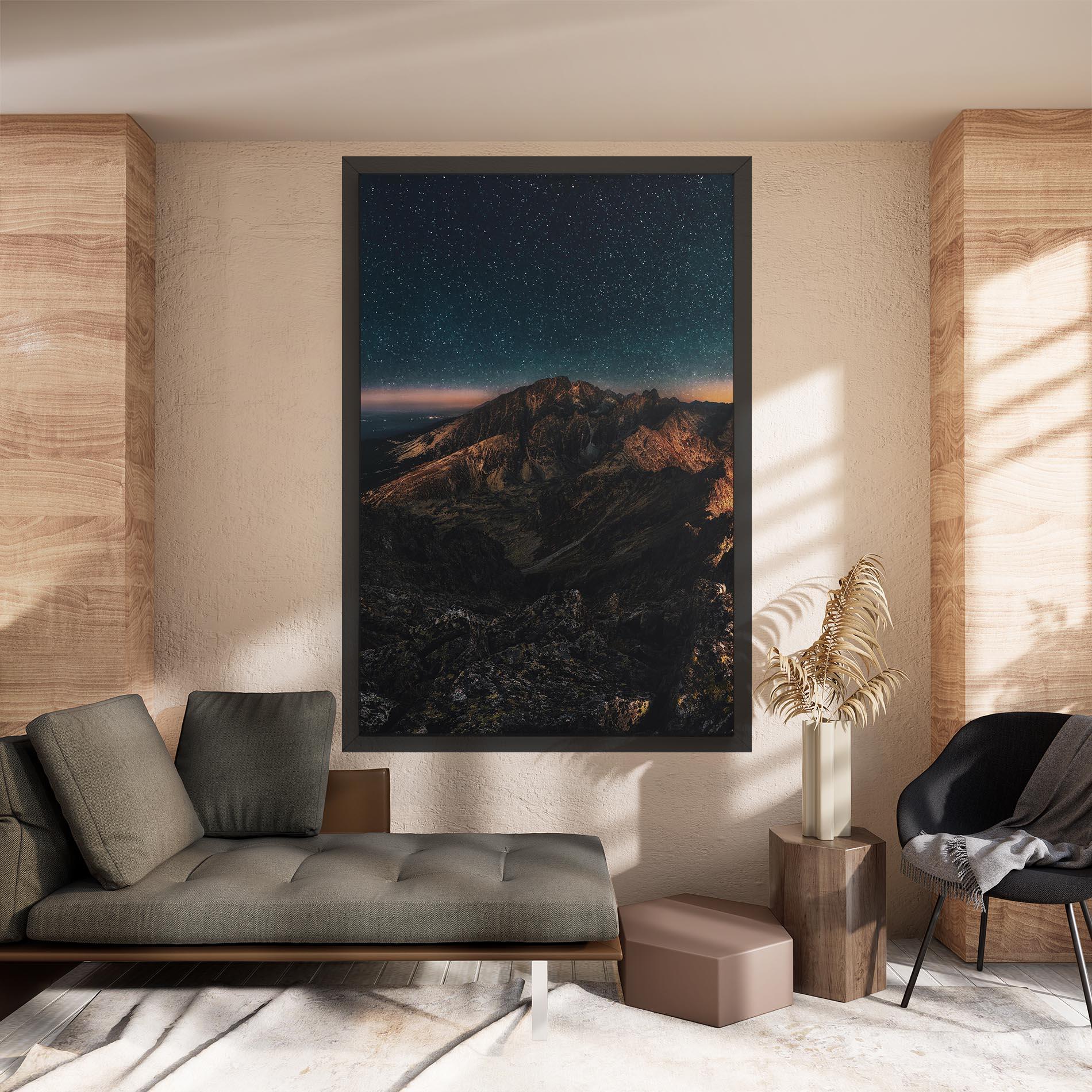 Tablou Canvas Mountain Sky mockup 8