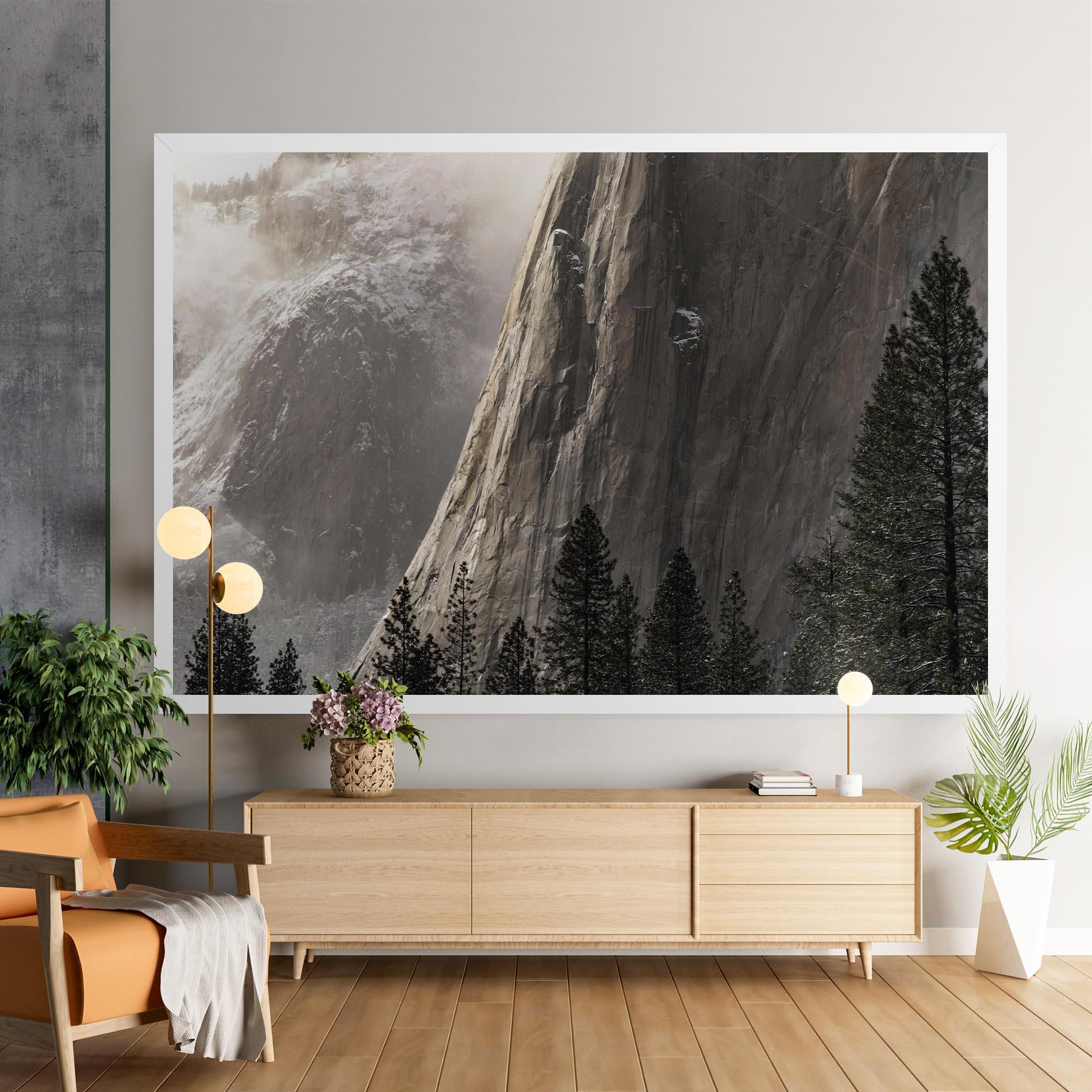 Tablou Canvas Green Tree Mountain mockup 9