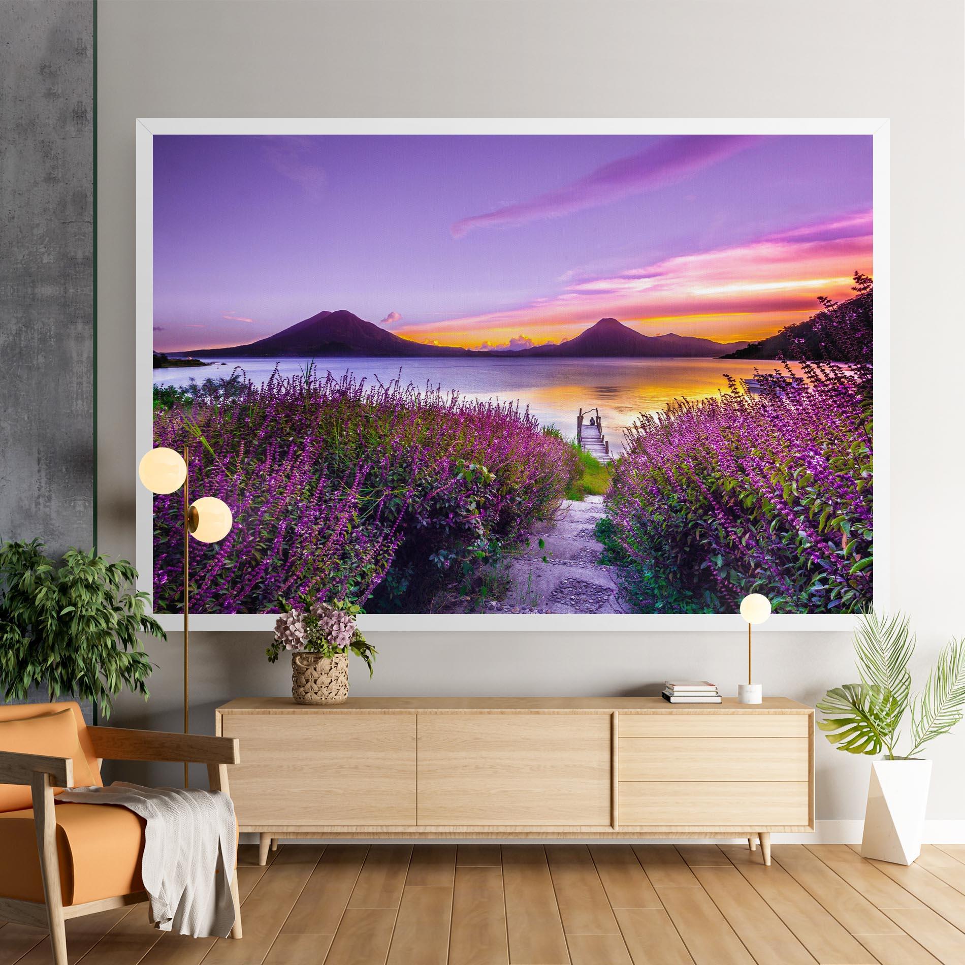 Tablou Canvas Purple Lake mockup 9